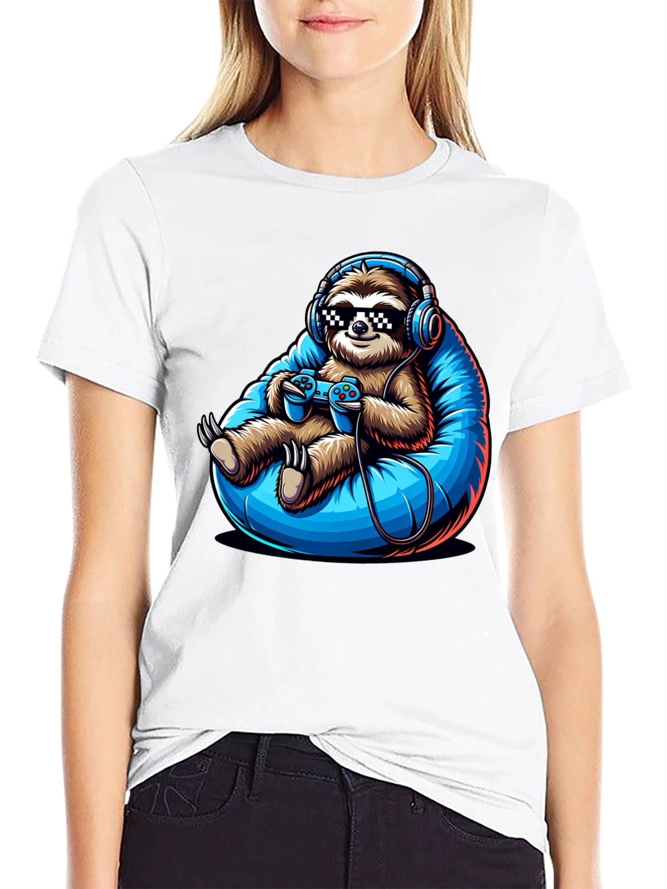 Gamer Sloth T-Shirt - Chill Style