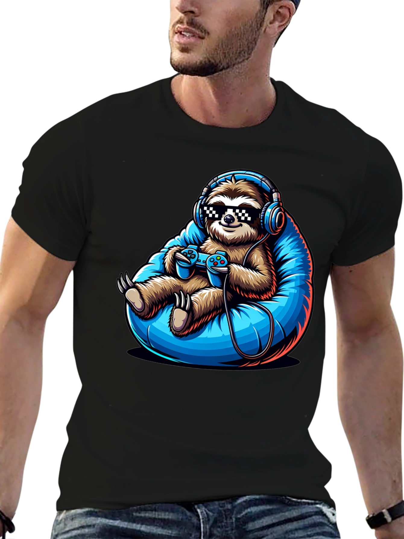 Gamer Sloth T-Shirt - Chill Style