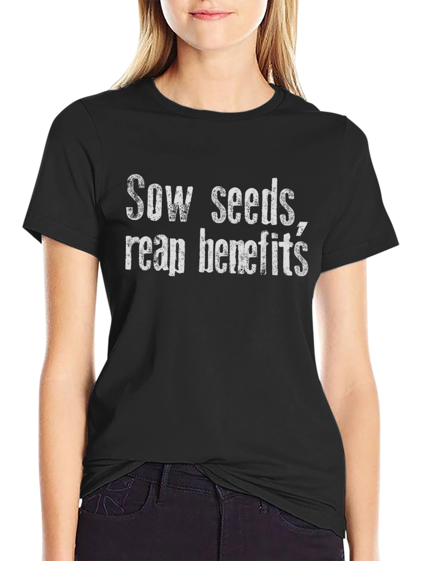 Sow Seeds Reap Benefits Graphic Tee