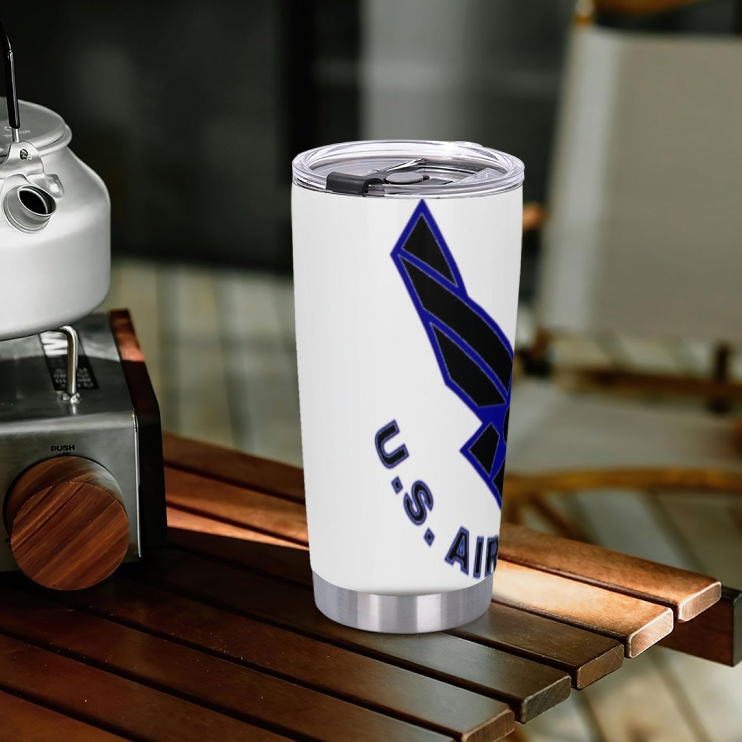Insulated Stainless Steel Travel Tumbler - Graphic Design Leak-Proof Cup