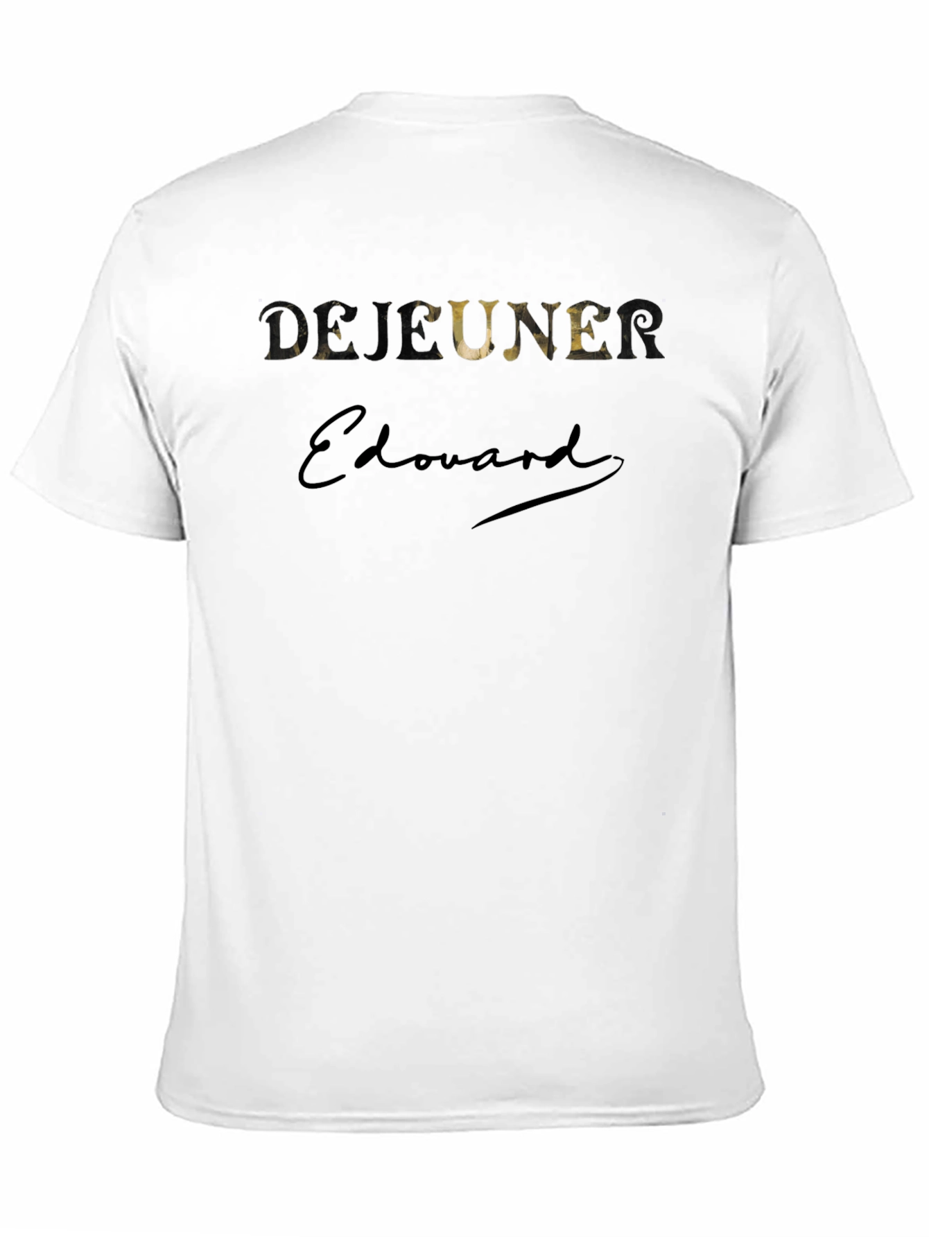 Dejeuner Edouard Black Graphic Tee