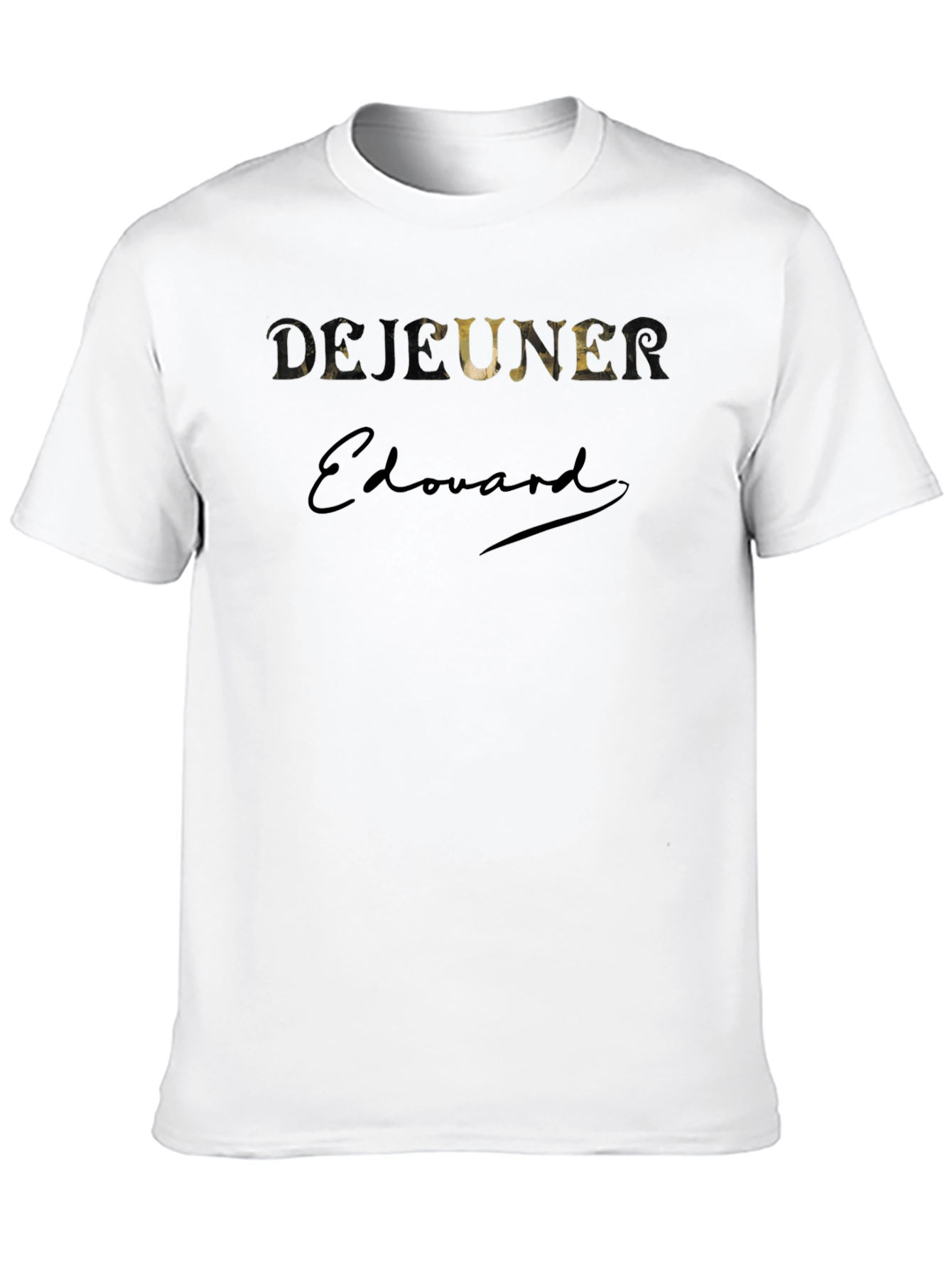 Dejeuner Edouard Black Graphic Tee