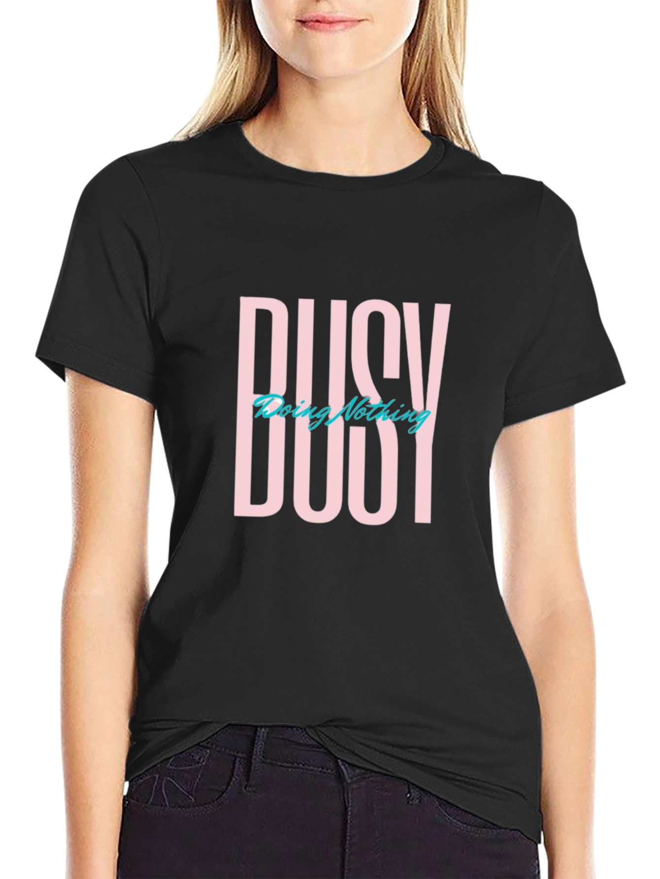 Busy Doing Nothing Graphic T-Shirt