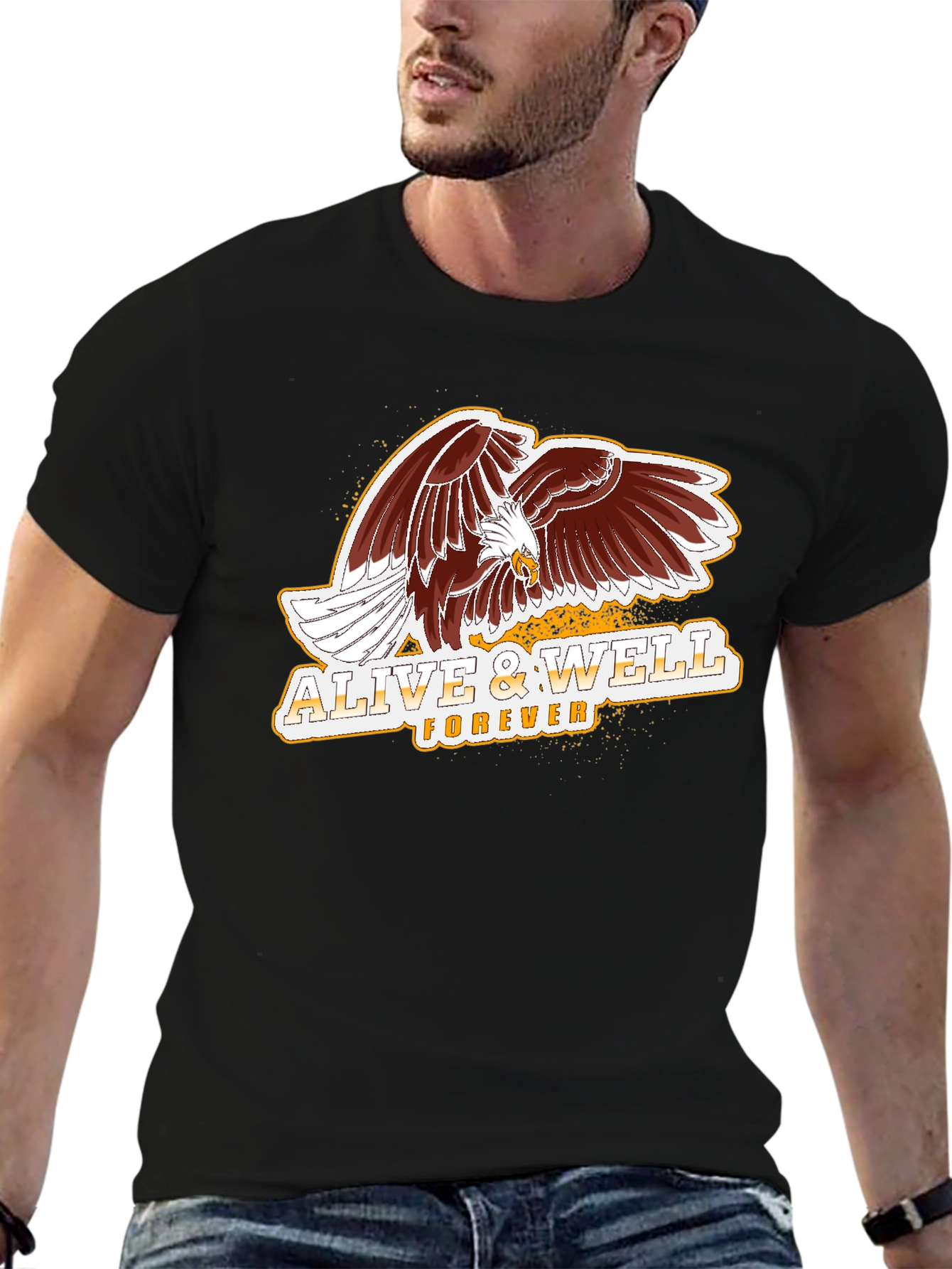 Alive & Well Forever Eagle Graphic T-Shirt