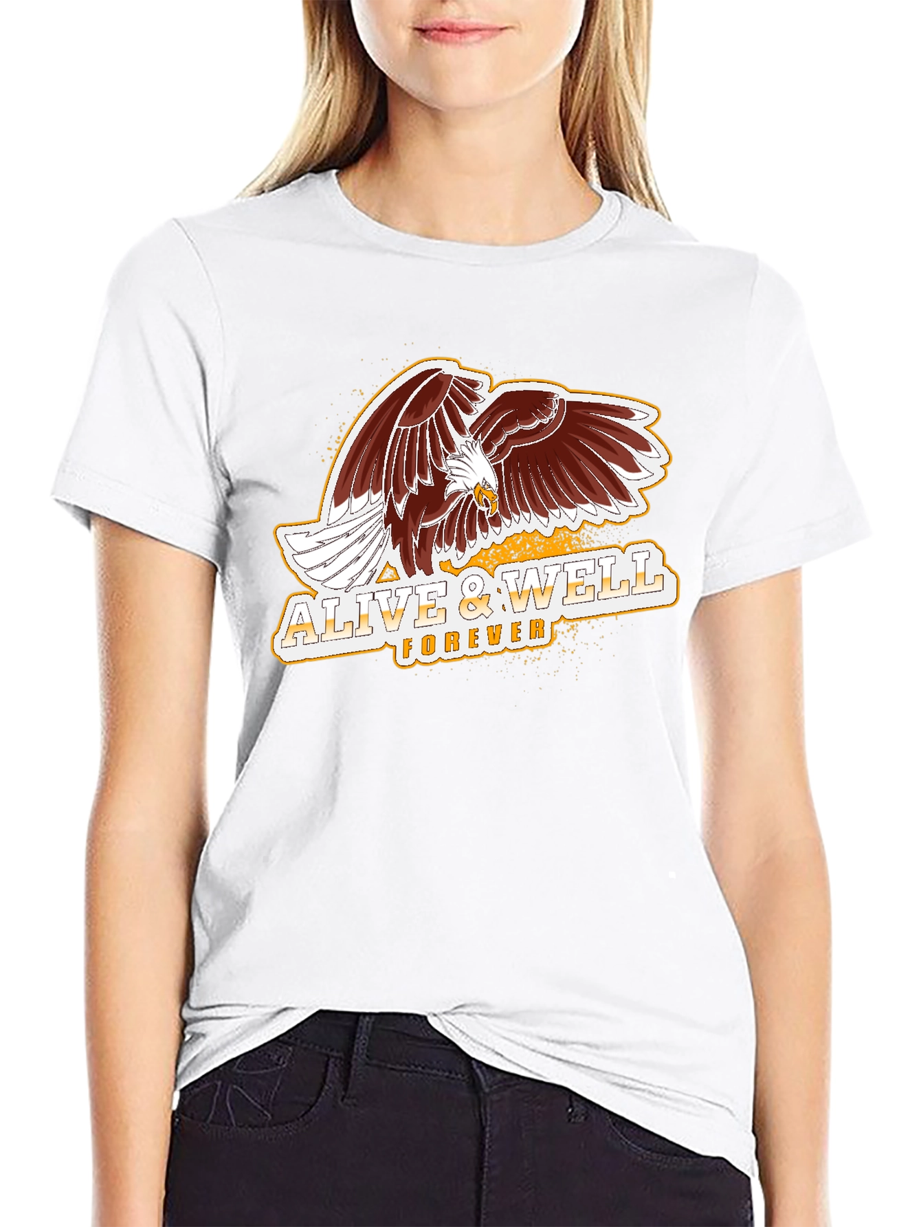 Alive & Well Forever Eagle Graphic T-Shirt