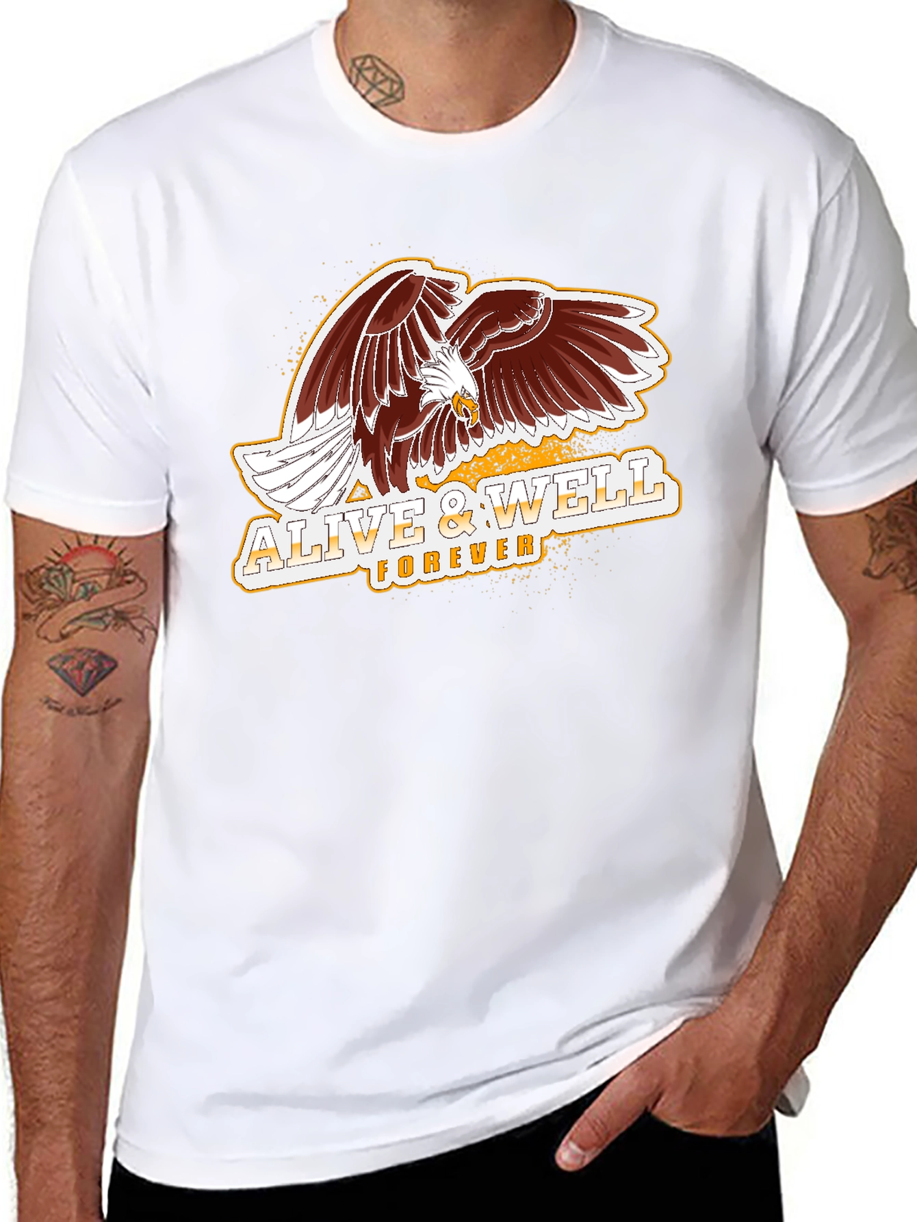 Alive & Well Forever Eagle Graphic T-Shirt
