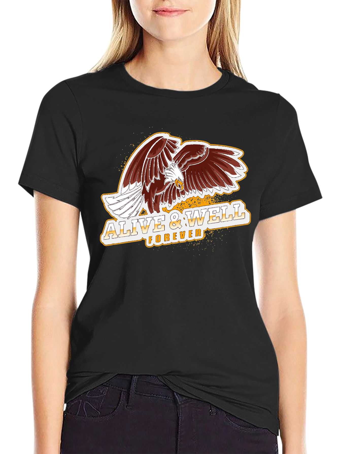 Alive & Well Forever Eagle Graphic T-Shirt