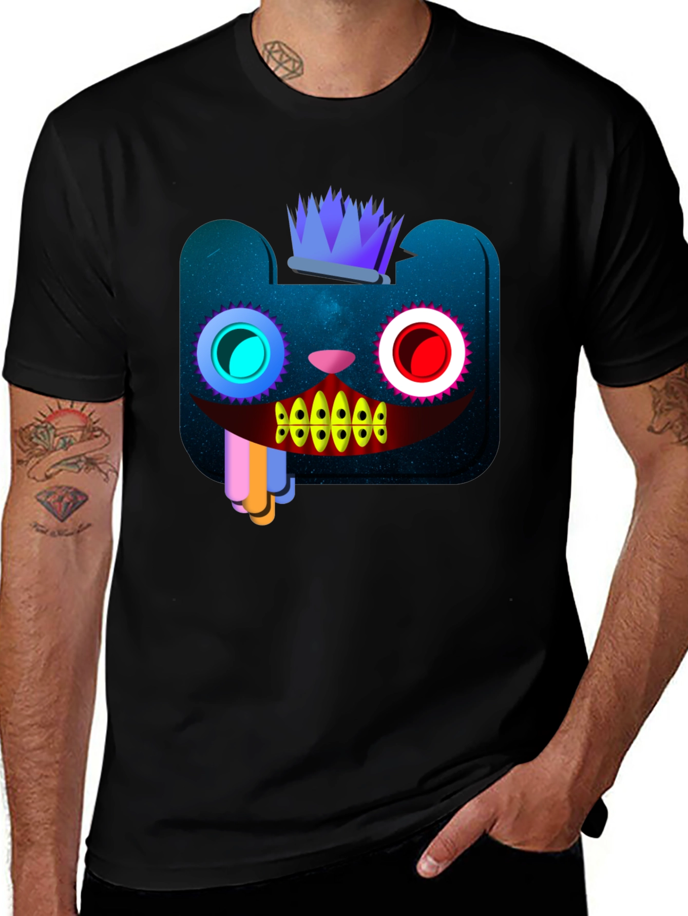 Cosmic Crowned Creature Tee