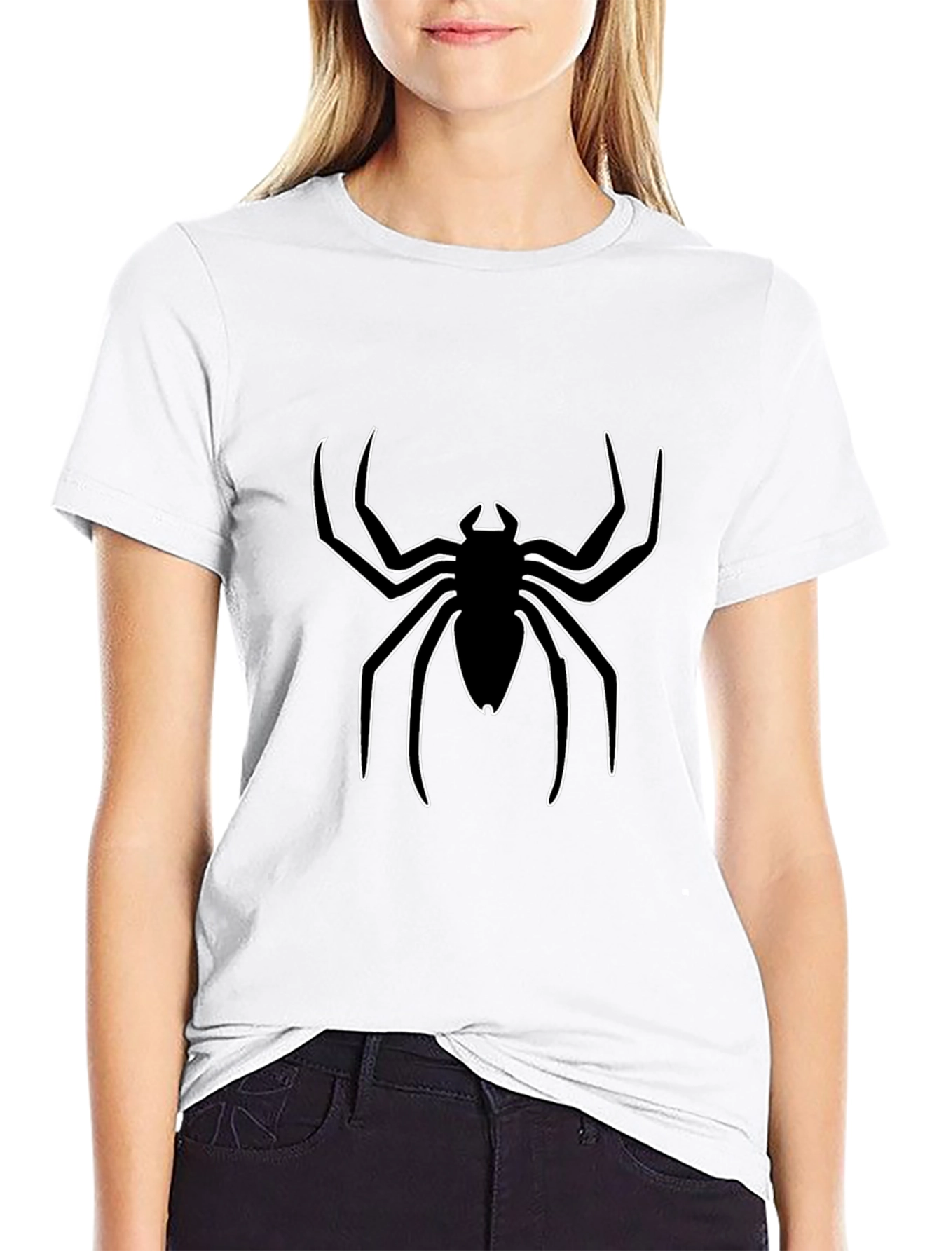 Spider Logo Black T-Shirt - Mens Graphic Tee