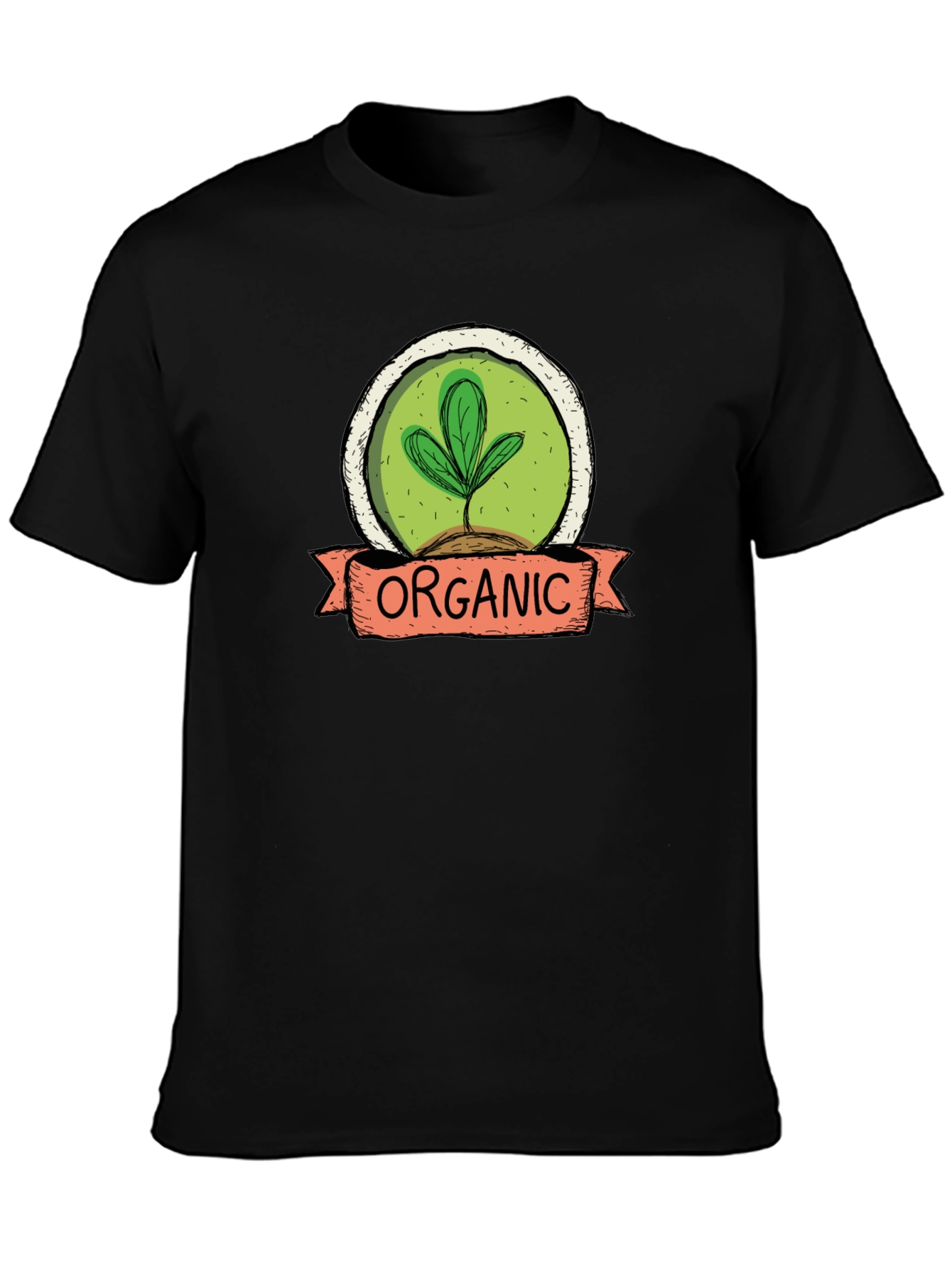 Organic Plant Graphic T-Shirt - Sustainable Style