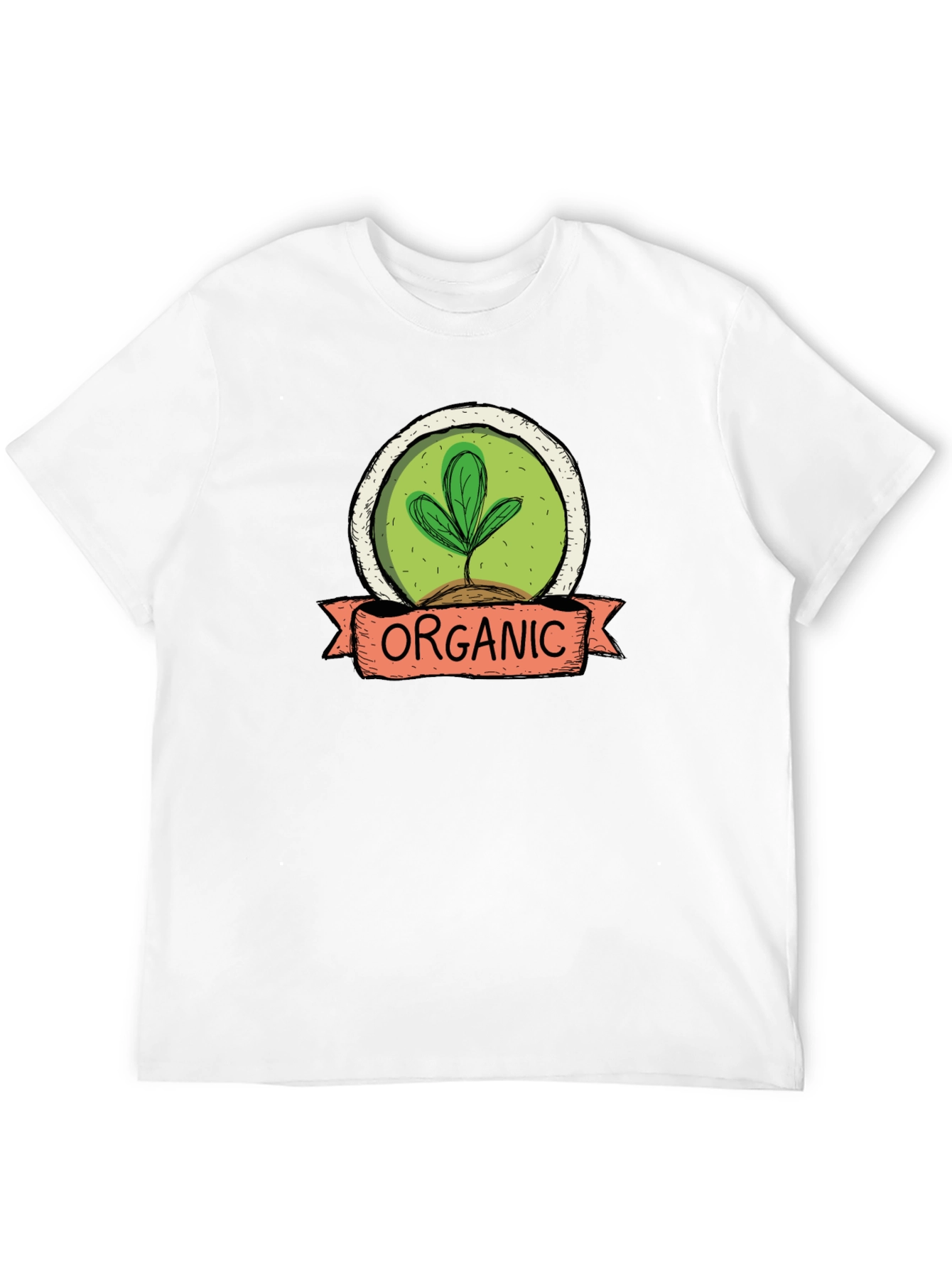 Organic Plant Graphic T-Shirt - Sustainable Style