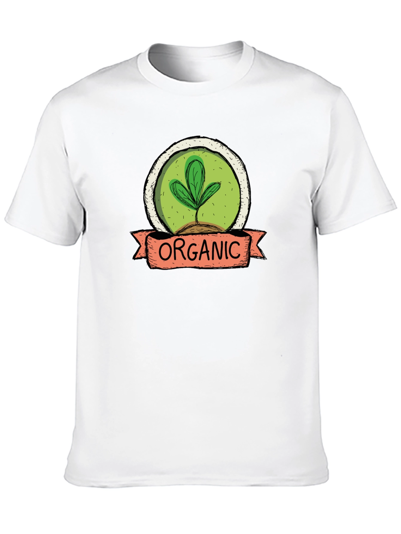 Organic Plant Graphic T-Shirt - Sustainable Style