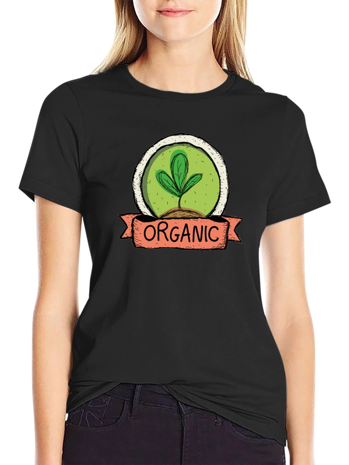 Organic Plant Graphic T-Shirt - Sustainable Style