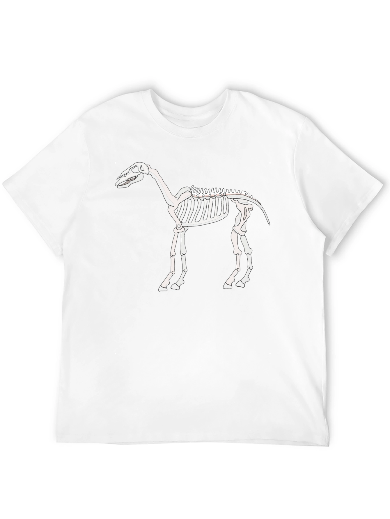 Horse Skeleton Graphic Tee - Black T-Shirt