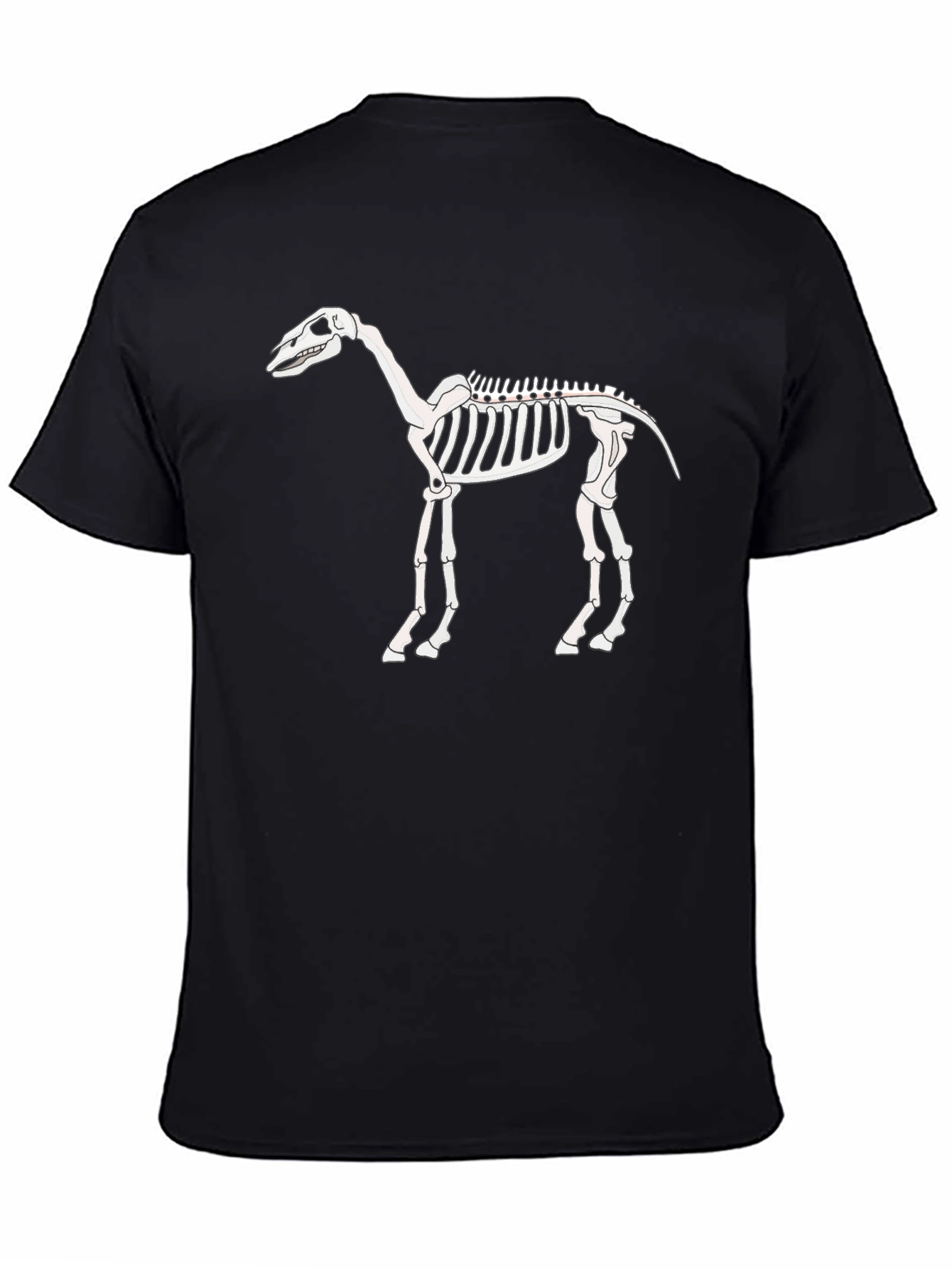Horse Skeleton Graphic Tee - Black T-Shirt