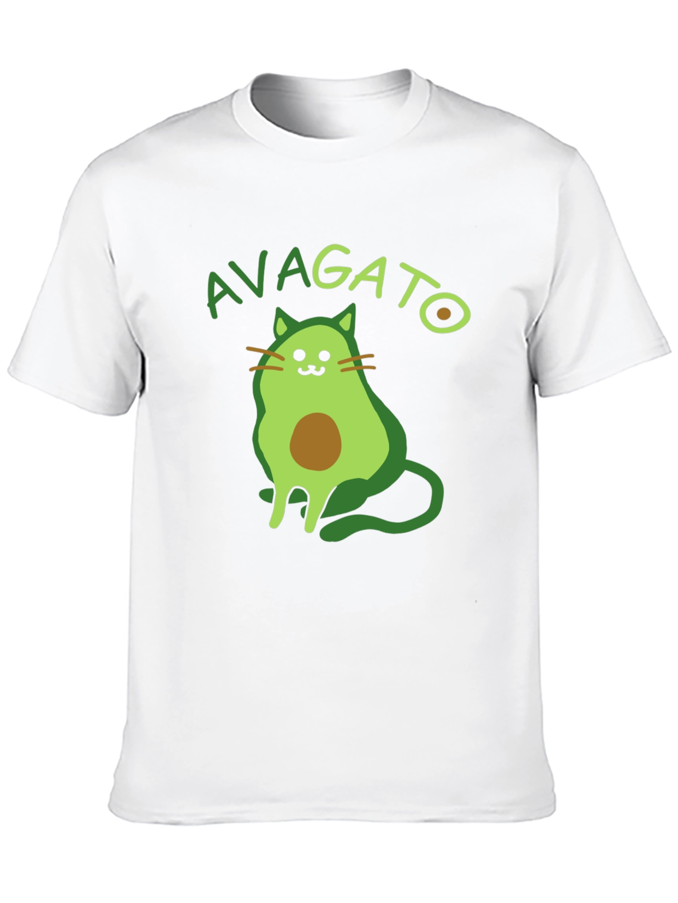 Avagato T-Shirt: Funny Avocado Cat Graphic Tee