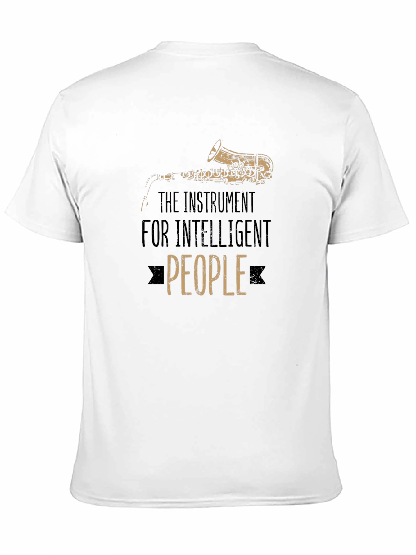 Intelligent People Saxophone Black T-Shirt