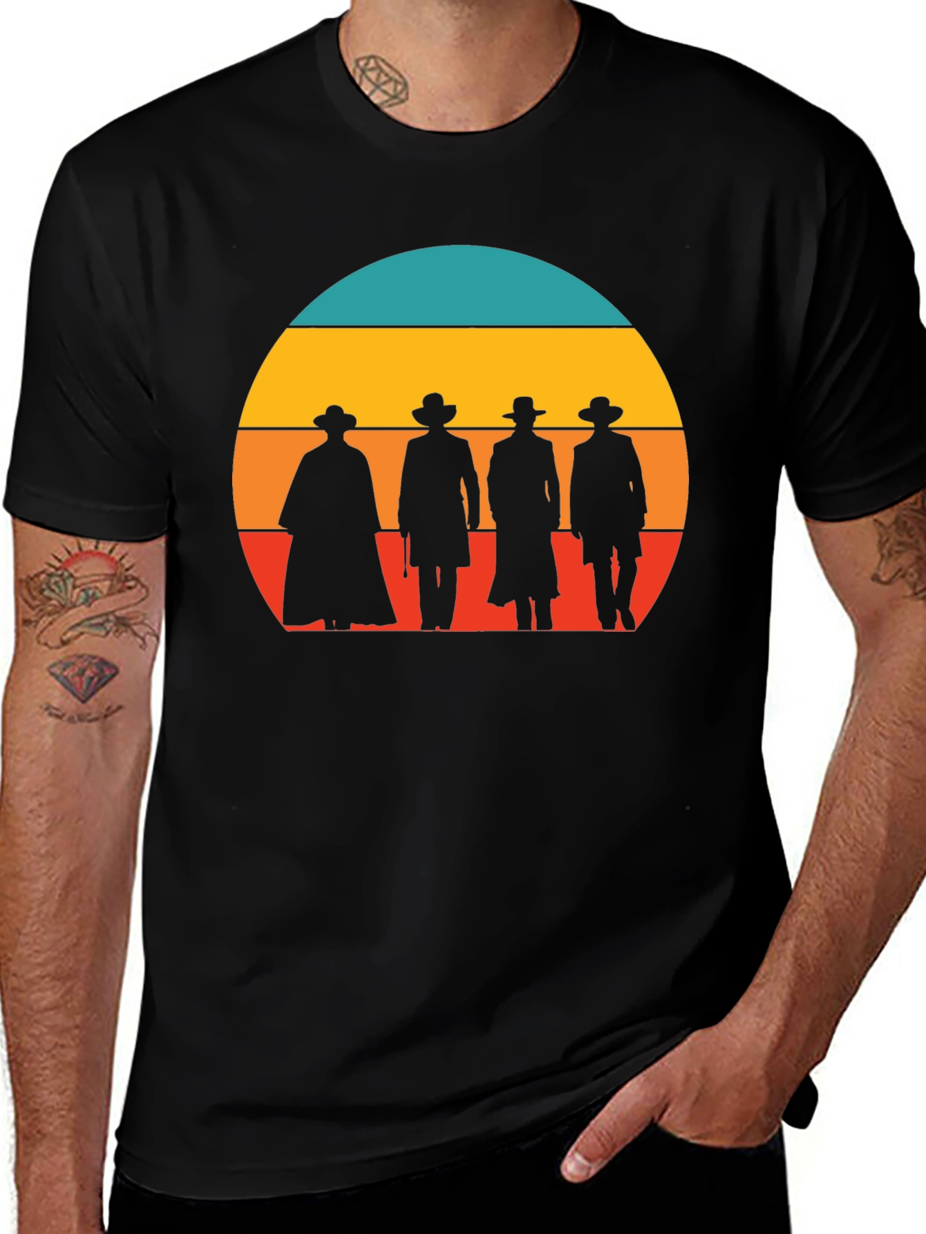 Tombstone Cowboys Graphic T-Shirt