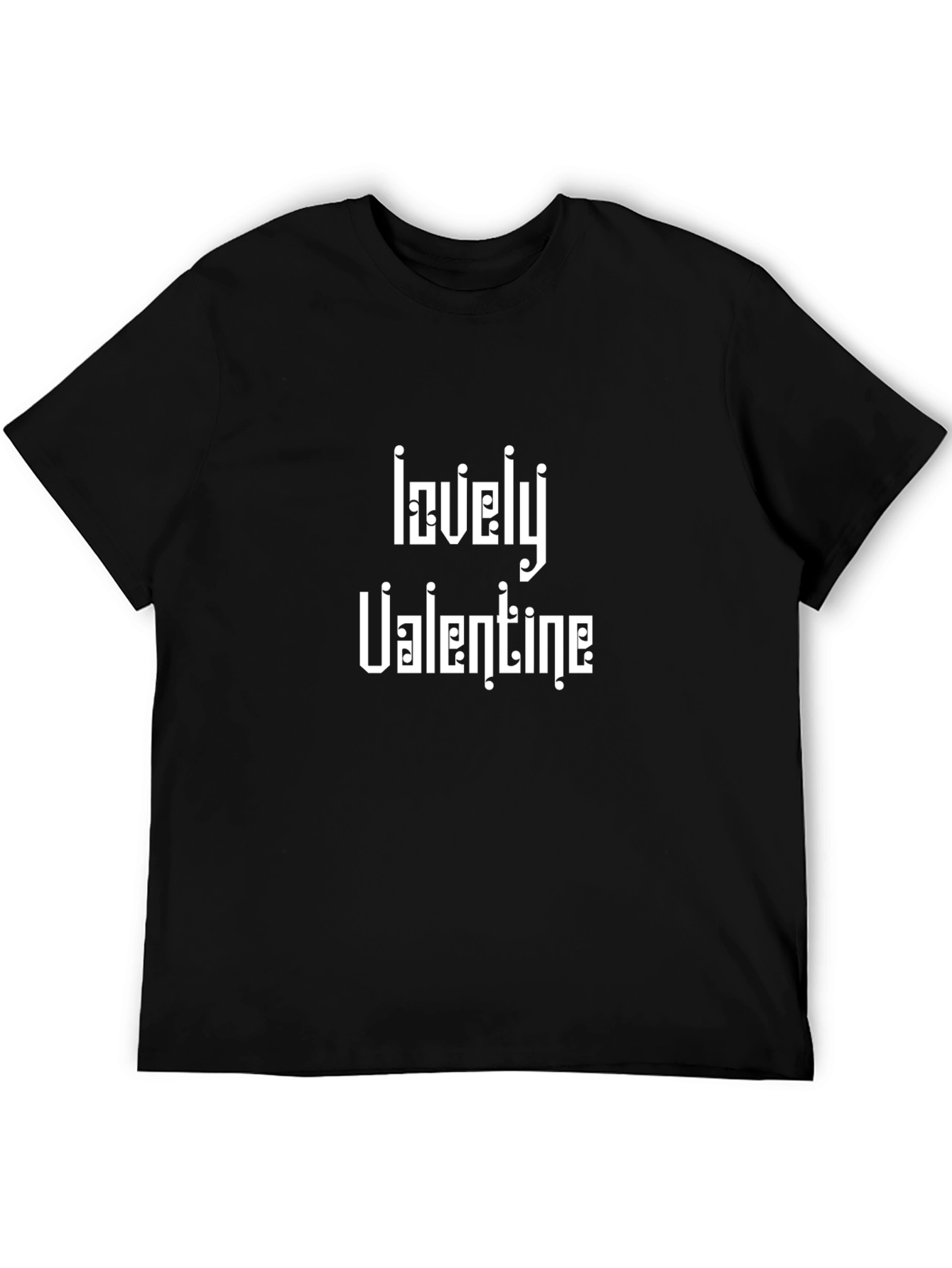 Lovely Valentine Black T-Shirt