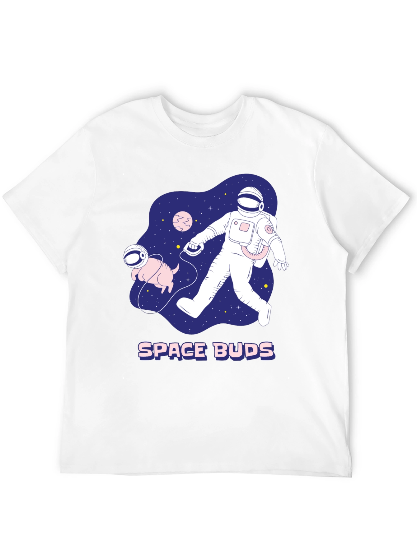 Space Buds Graphic T-Shirt - Astronaut and Dog