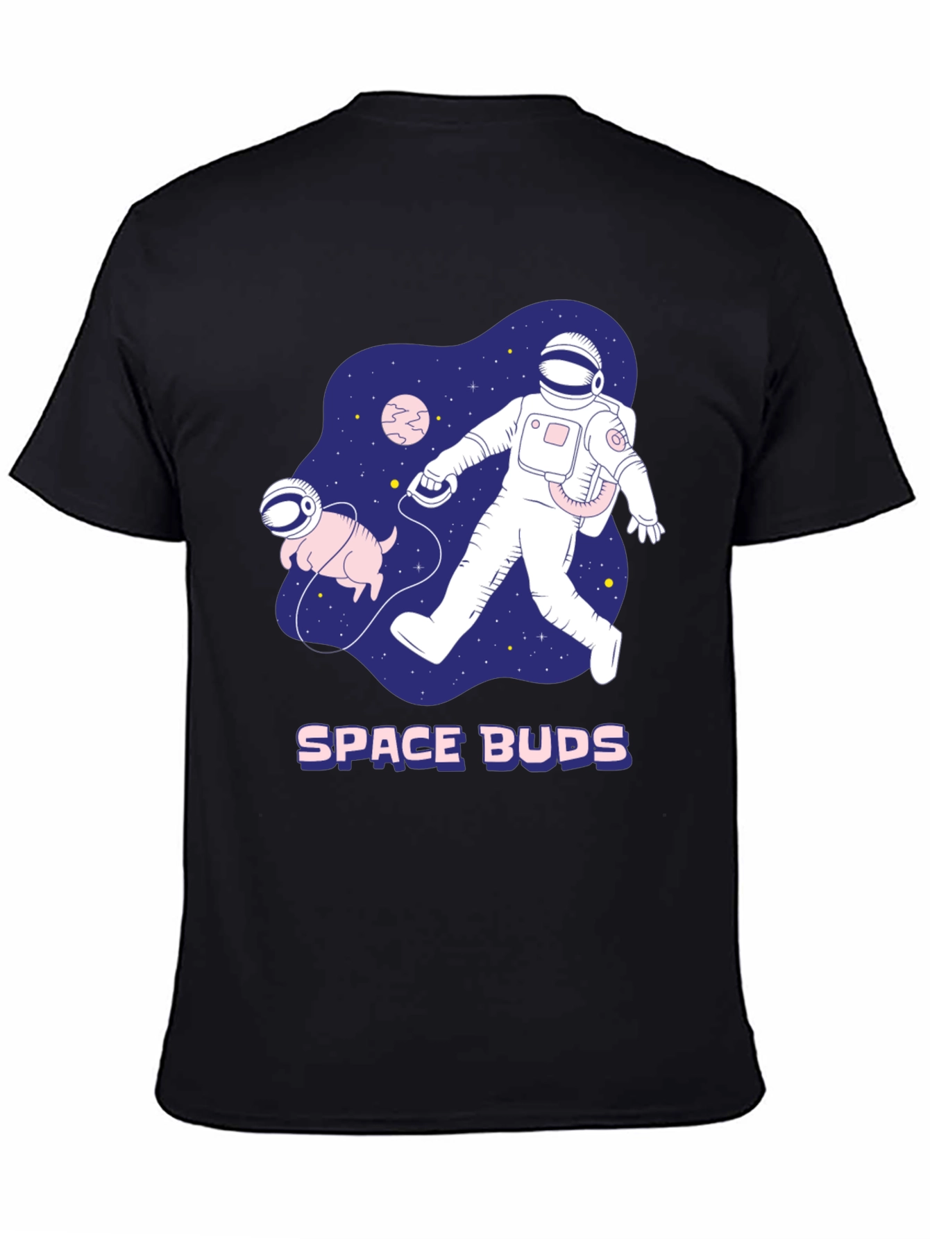Space Buds Graphic T-Shirt - Astronaut and Dog