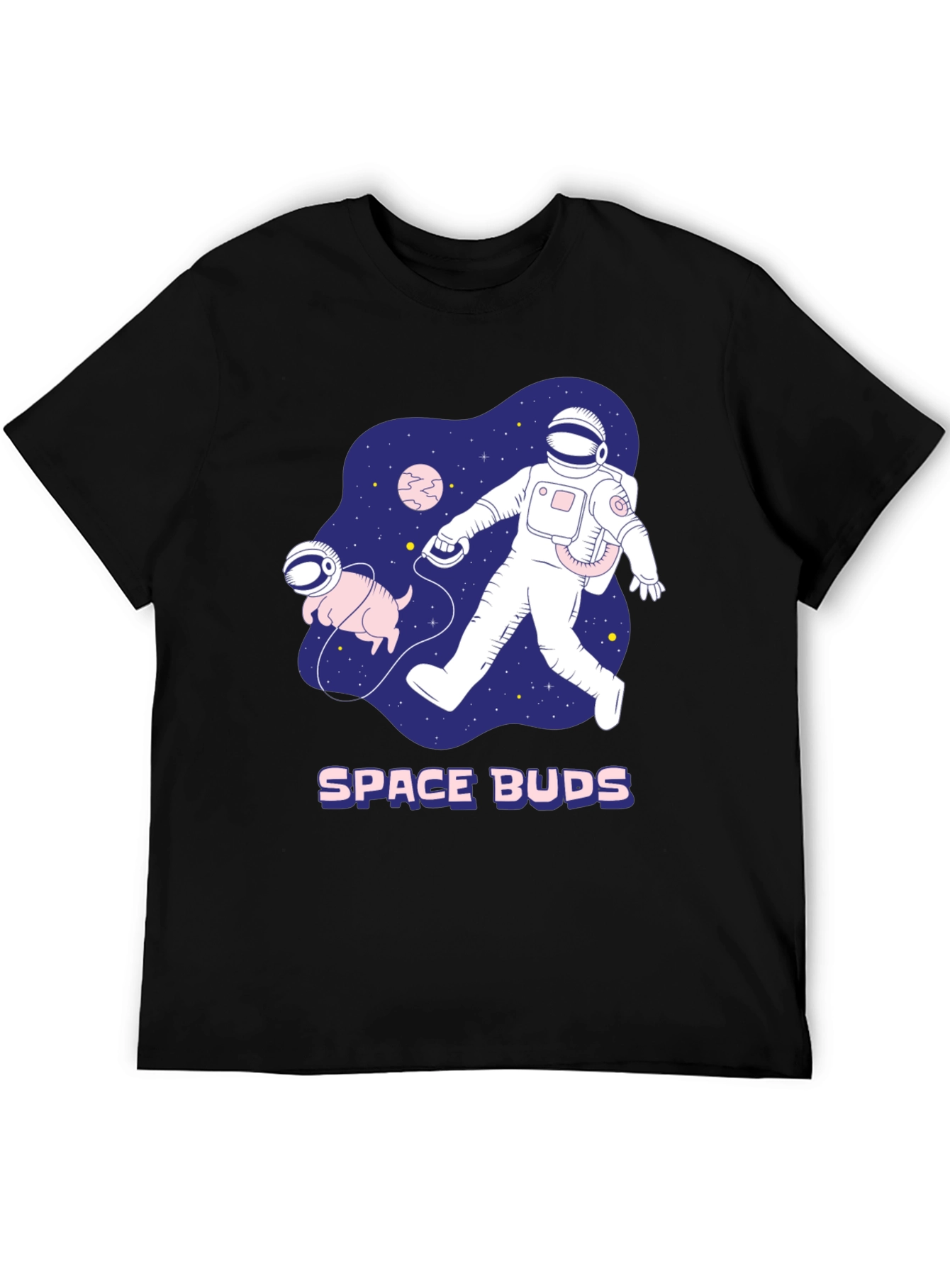 Space Buds Graphic T-Shirt - Astronaut and Dog