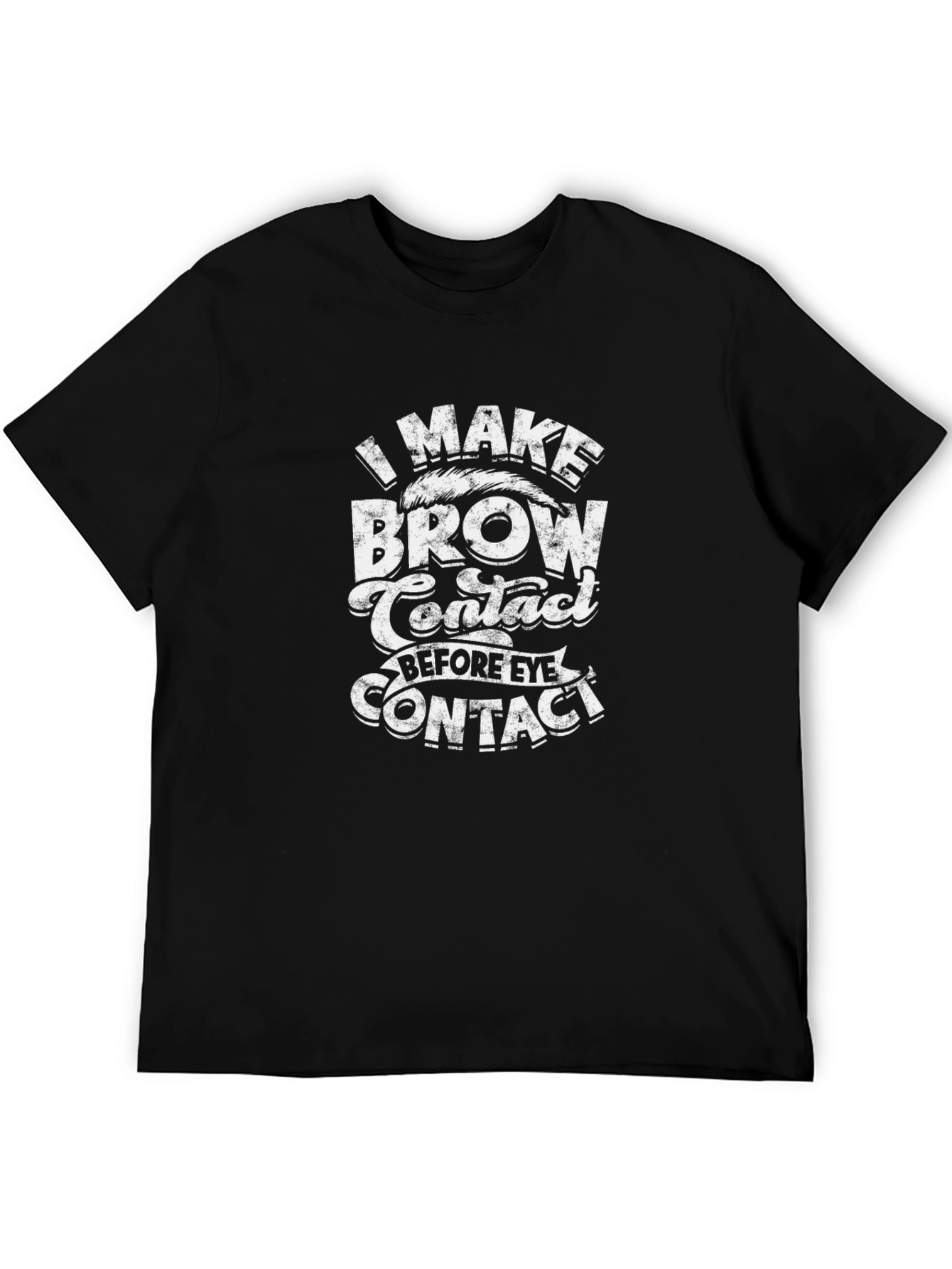 Funny Brow Contact Graphic Tee
