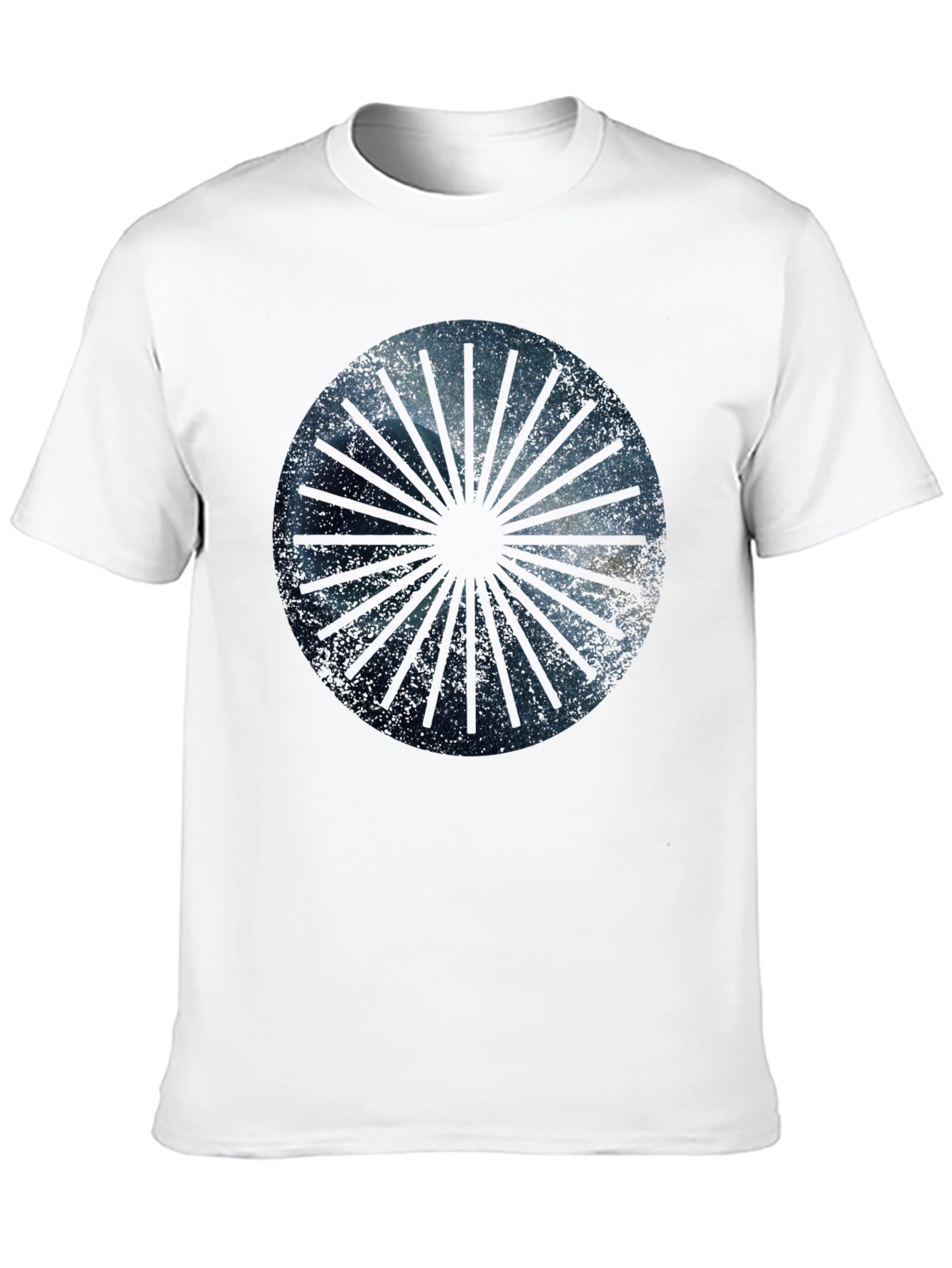 Cosmic Ray Graphic Tee - Black Cotton Blend