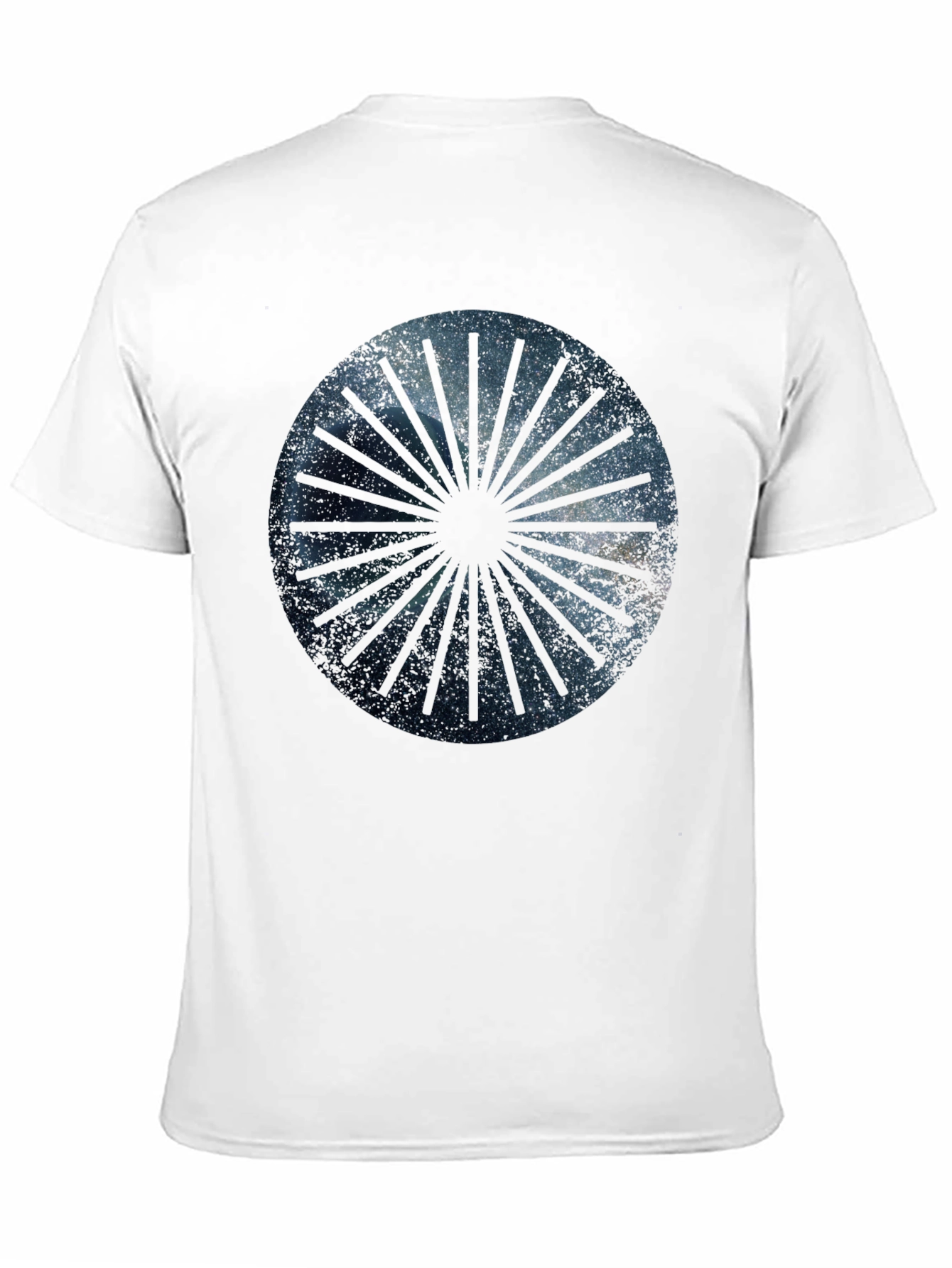 Cosmic Ray Graphic Tee - Black Cotton Blend