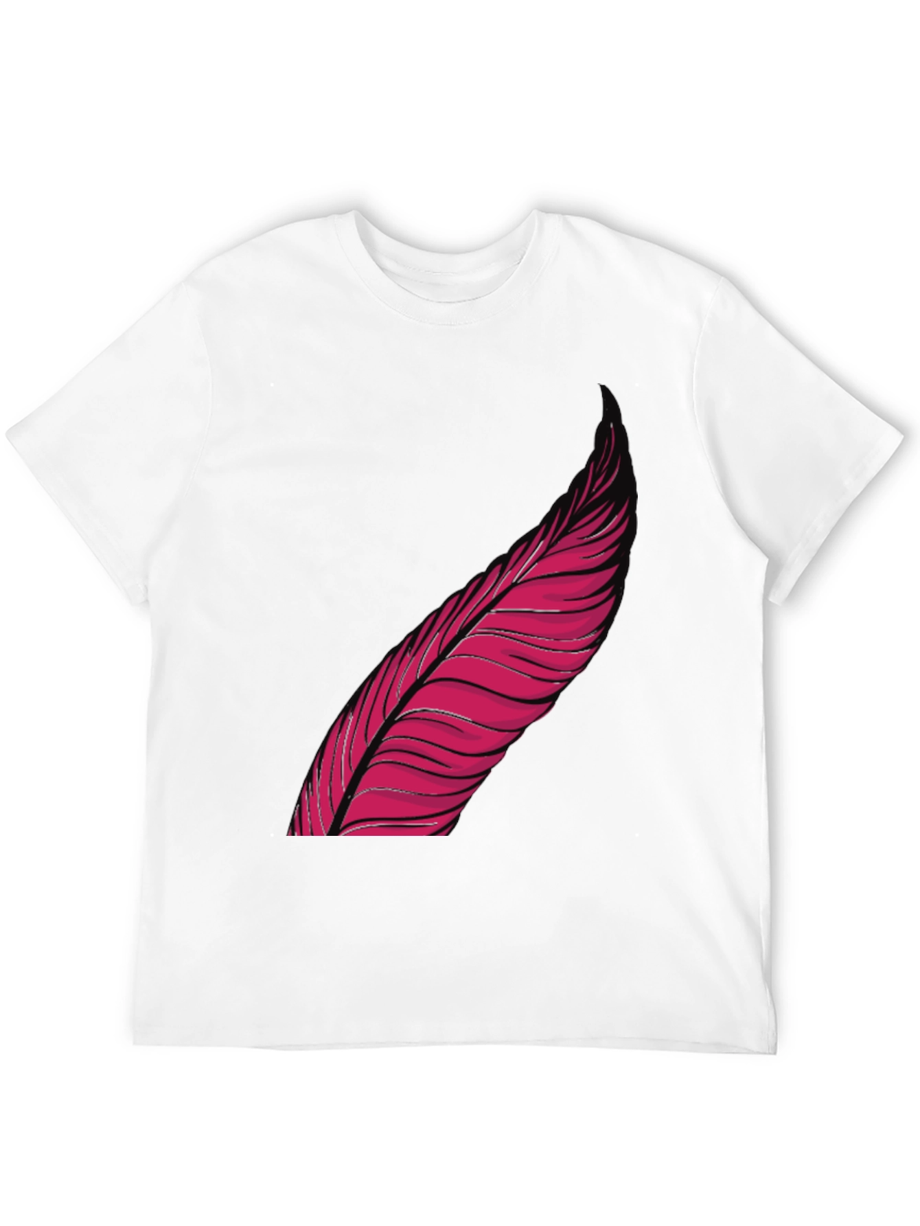 Feather Graphic Black T-Shirt
