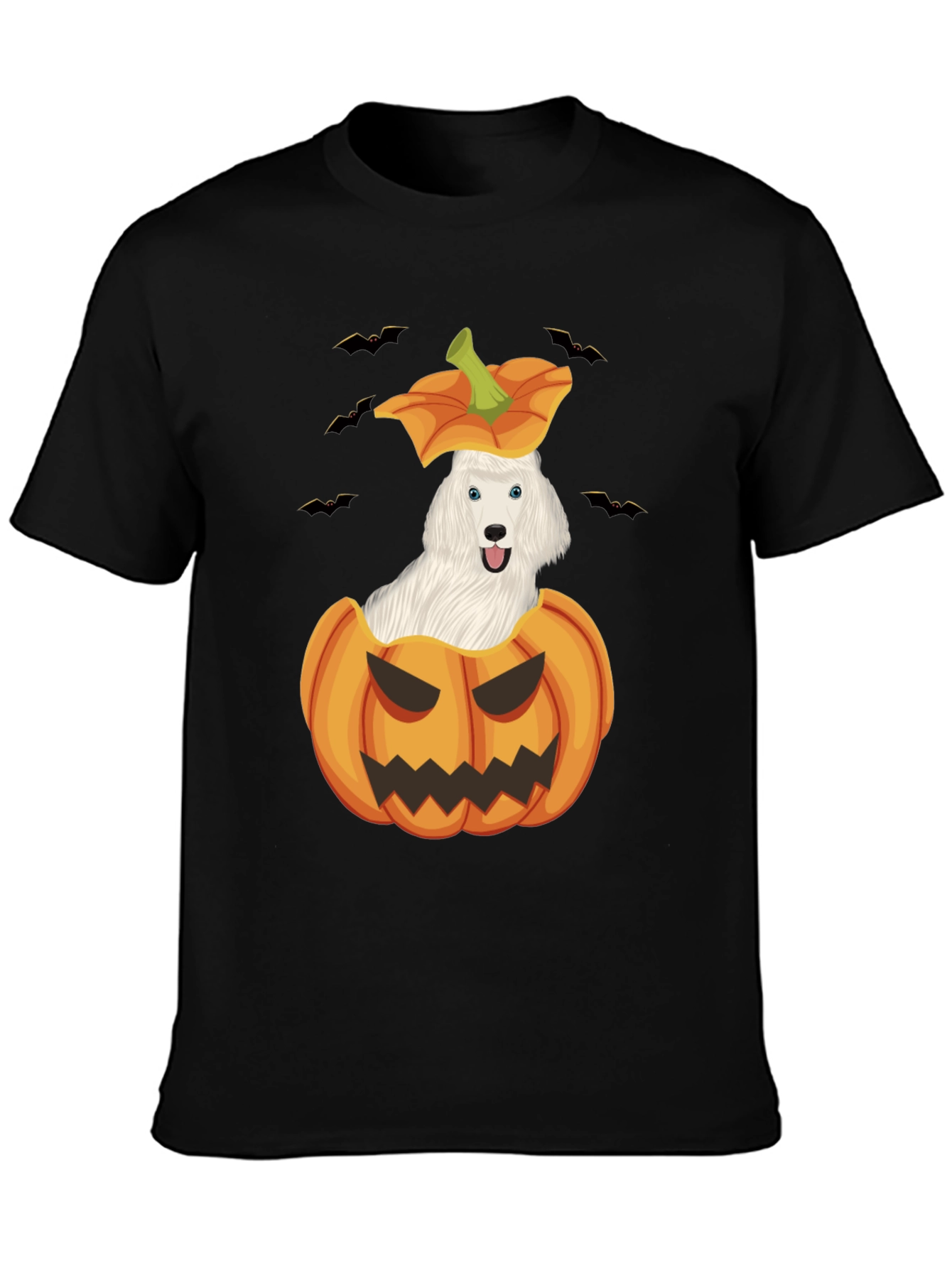 Dog in Pumpkin Halloween T-Shirt