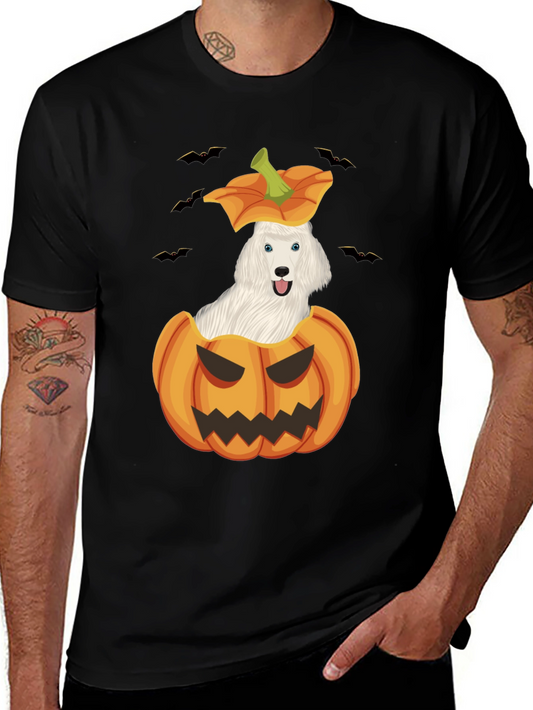 Dog in Pumpkin Halloween T-Shirt