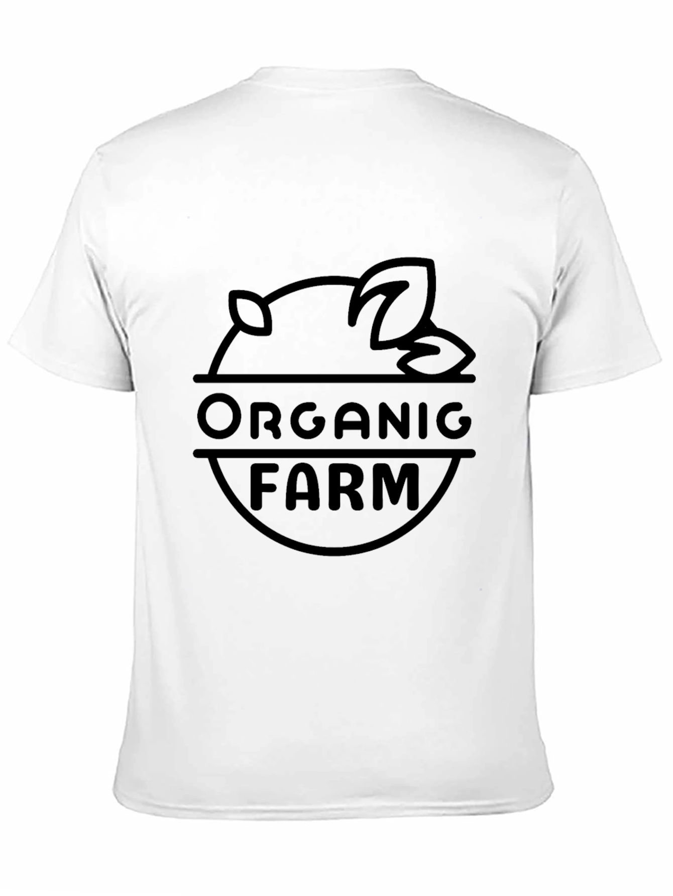 Organic Farm Graphic T-Shirt - Black