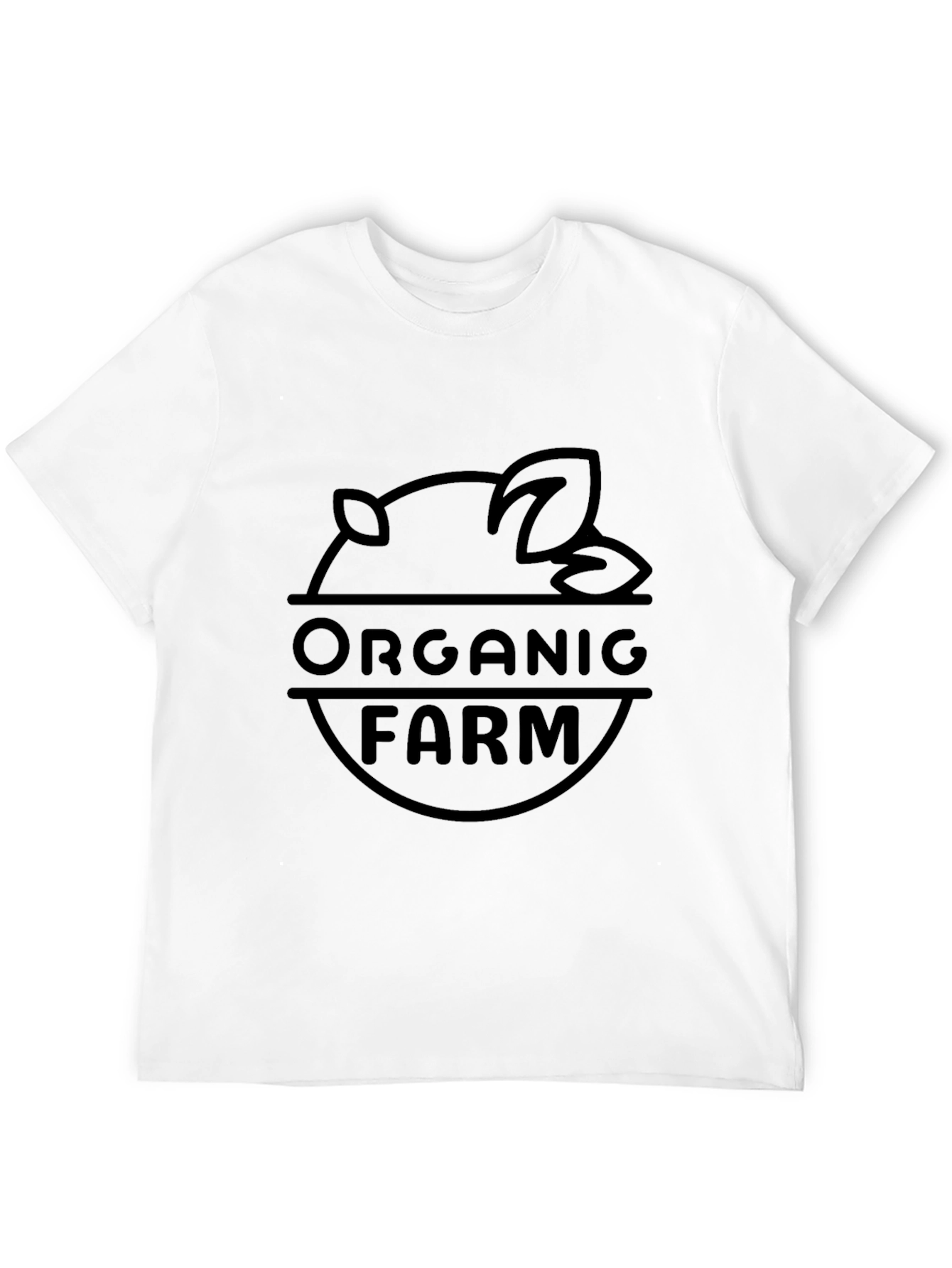 Organic Farm Graphic T-Shirt - Black