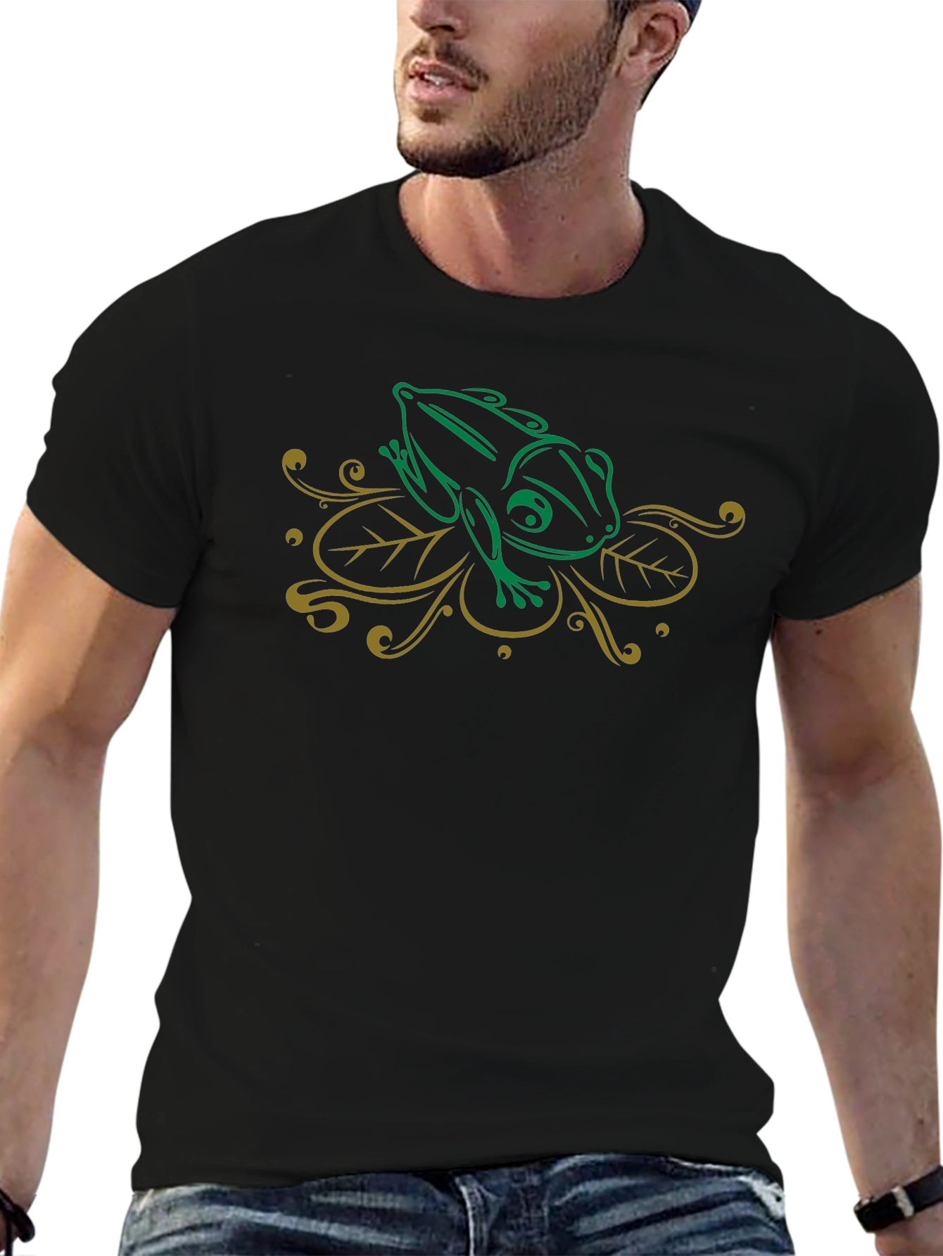 Frog Graphic Black T-Shirt