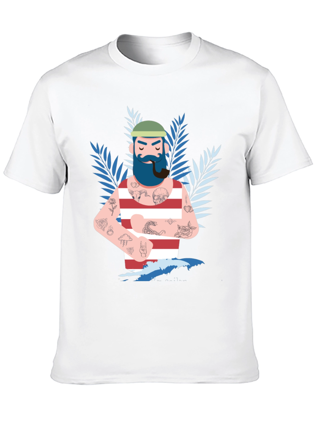 Nautical Sailor Tattoo T-Shirt - Bold Graphic Tee