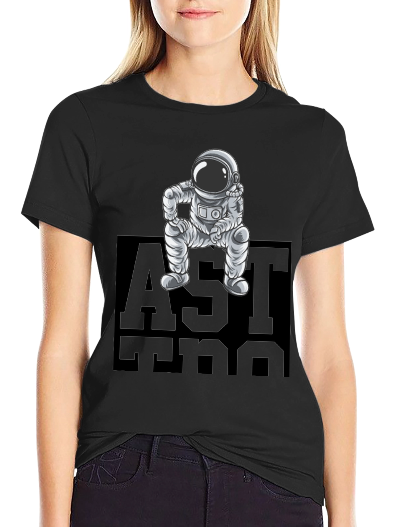 Astronaut Graphic Tee - Cool Space Design