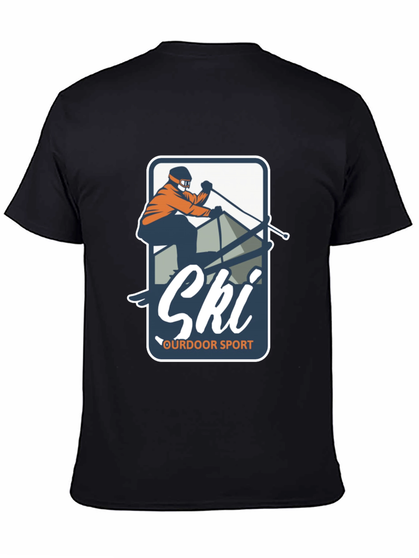 Mens Ski Outdoor Sport T-Shirt