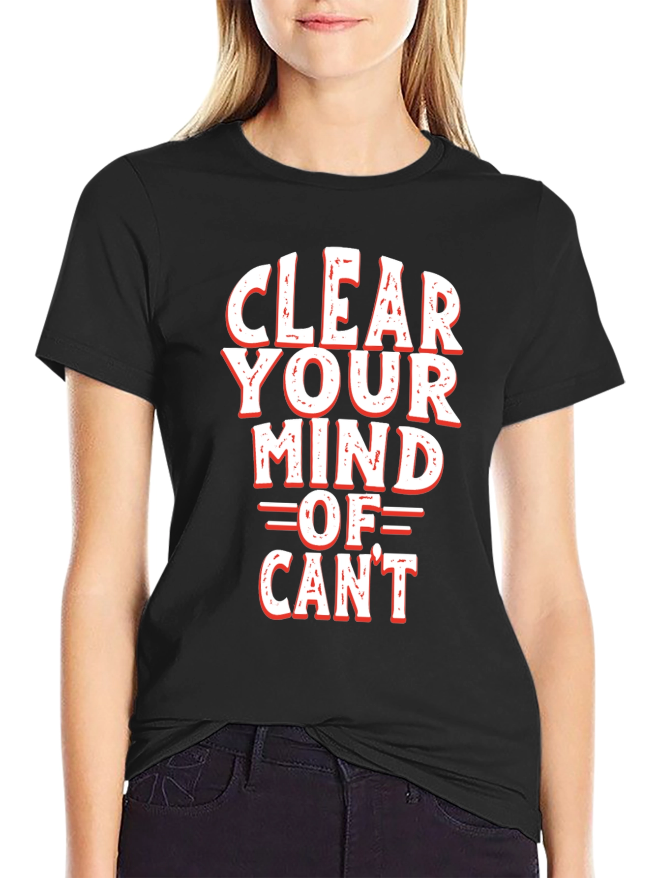 Clear Your Mind of Cant Graphic Tee - Black