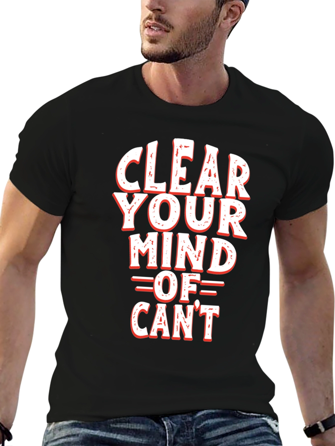 Clear Your Mind of Cant Graphic Tee - Black