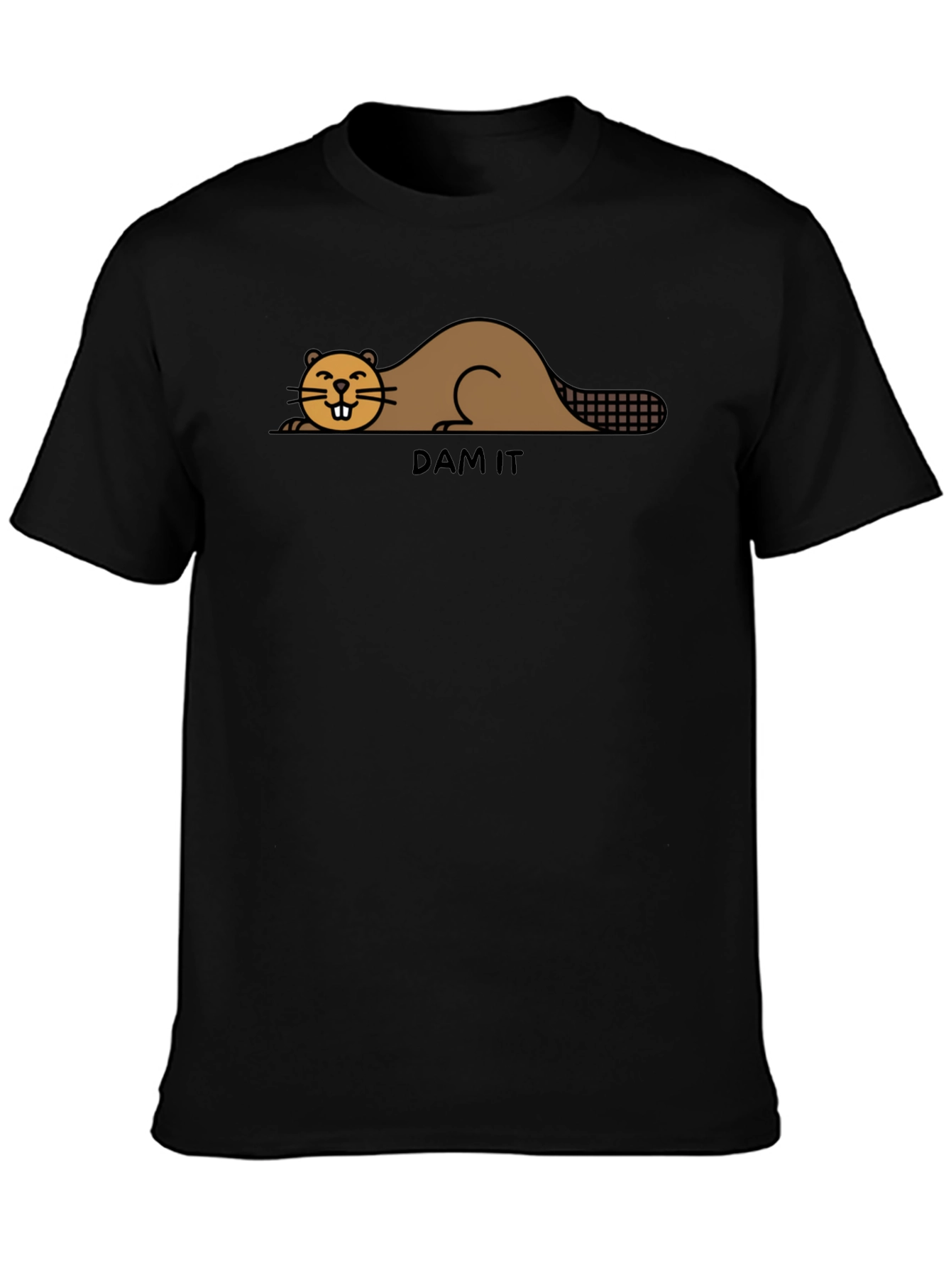 Funny Beaver Dam It Graphic T-Shirt