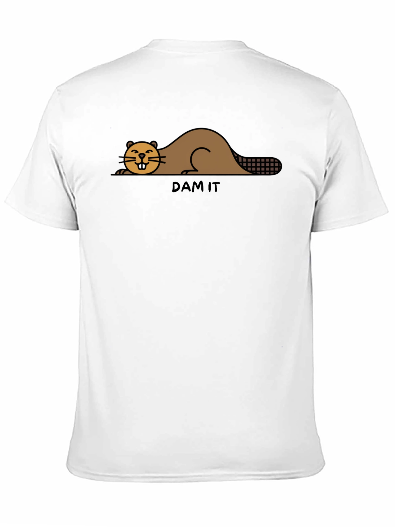 Funny Beaver Dam It Graphic T-Shirt