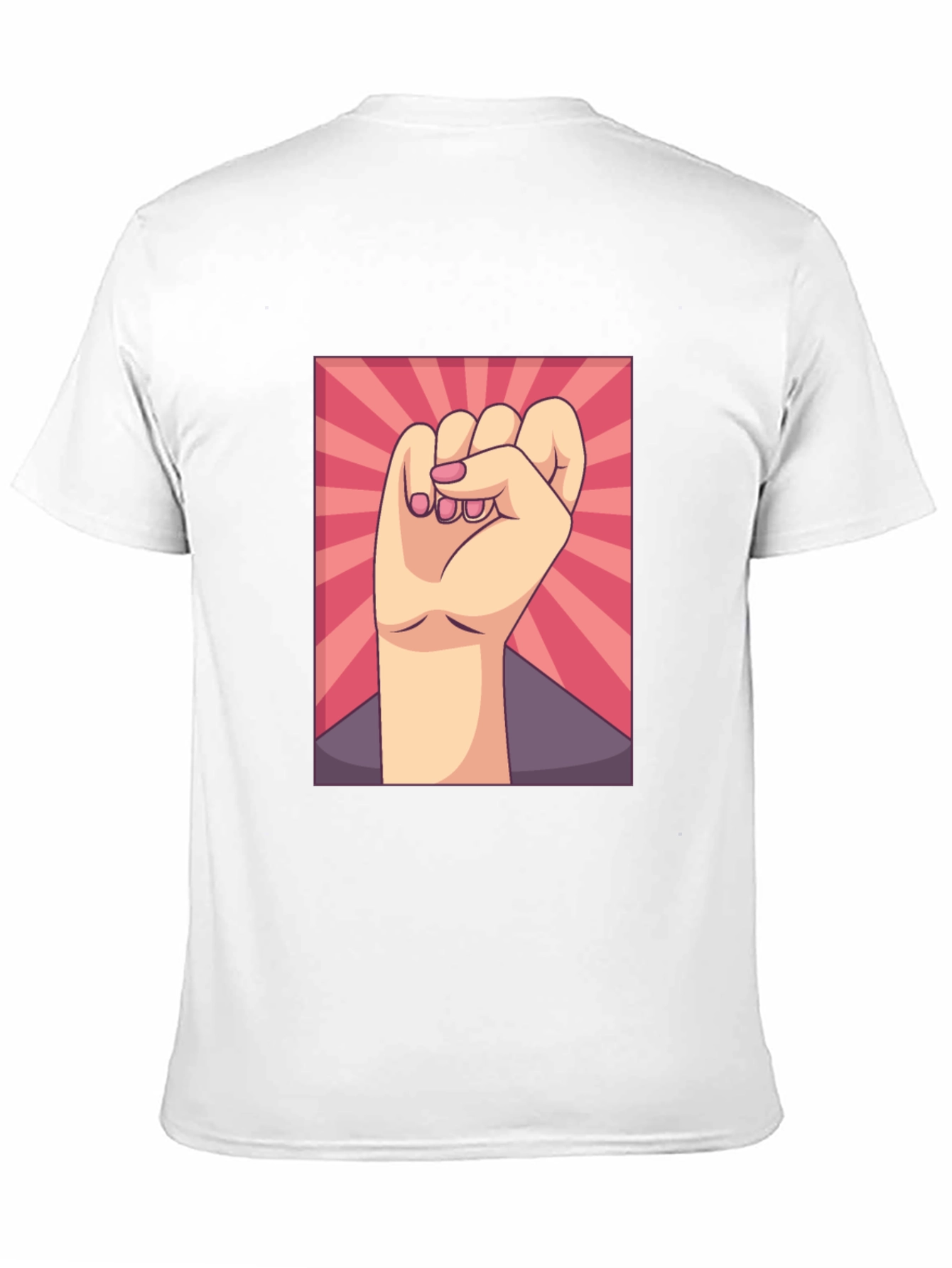 Empowered Fist Graphic Tee - Black Cotton Comfort