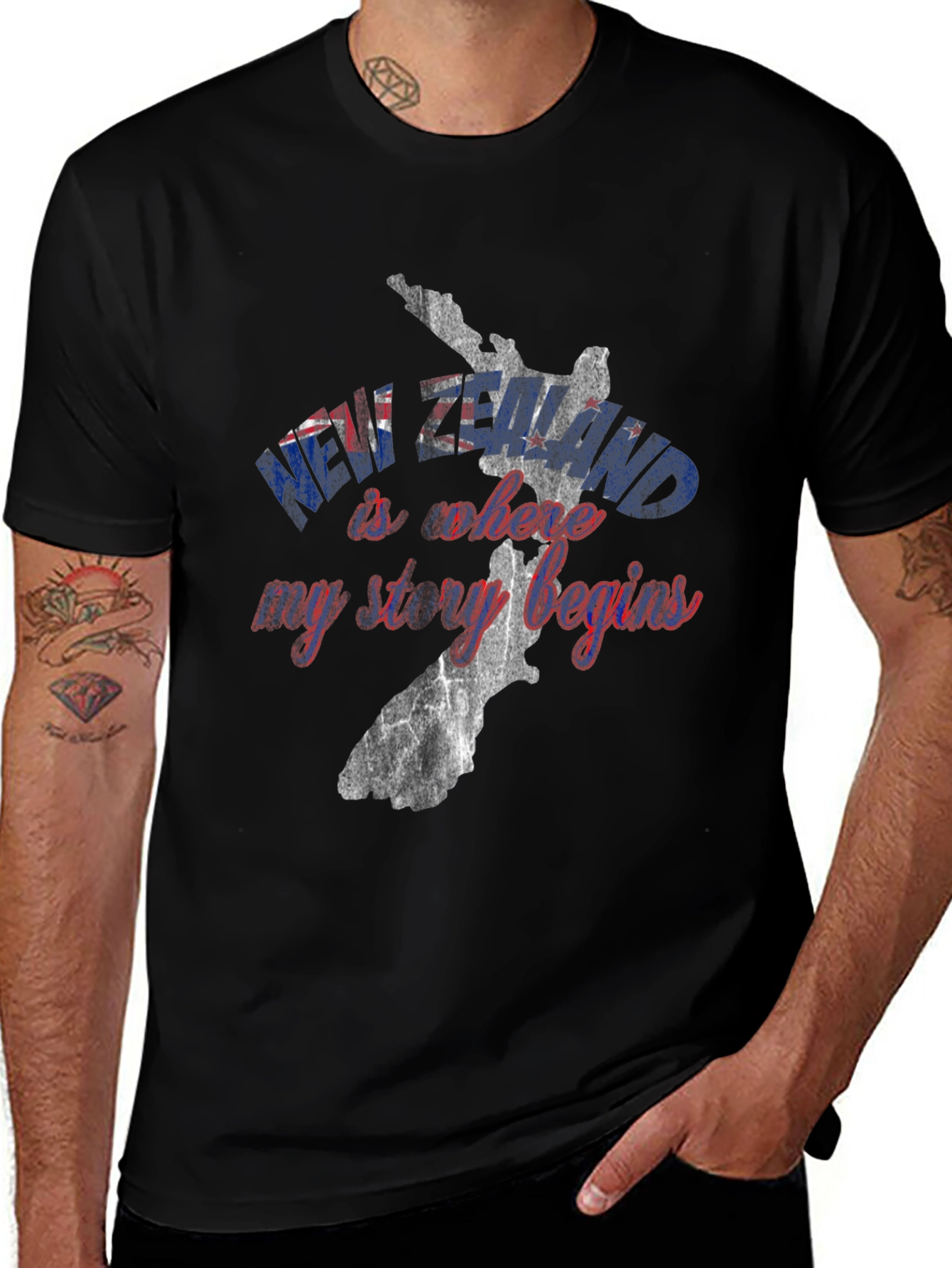 New Zealand Story Begins Graphic Tee