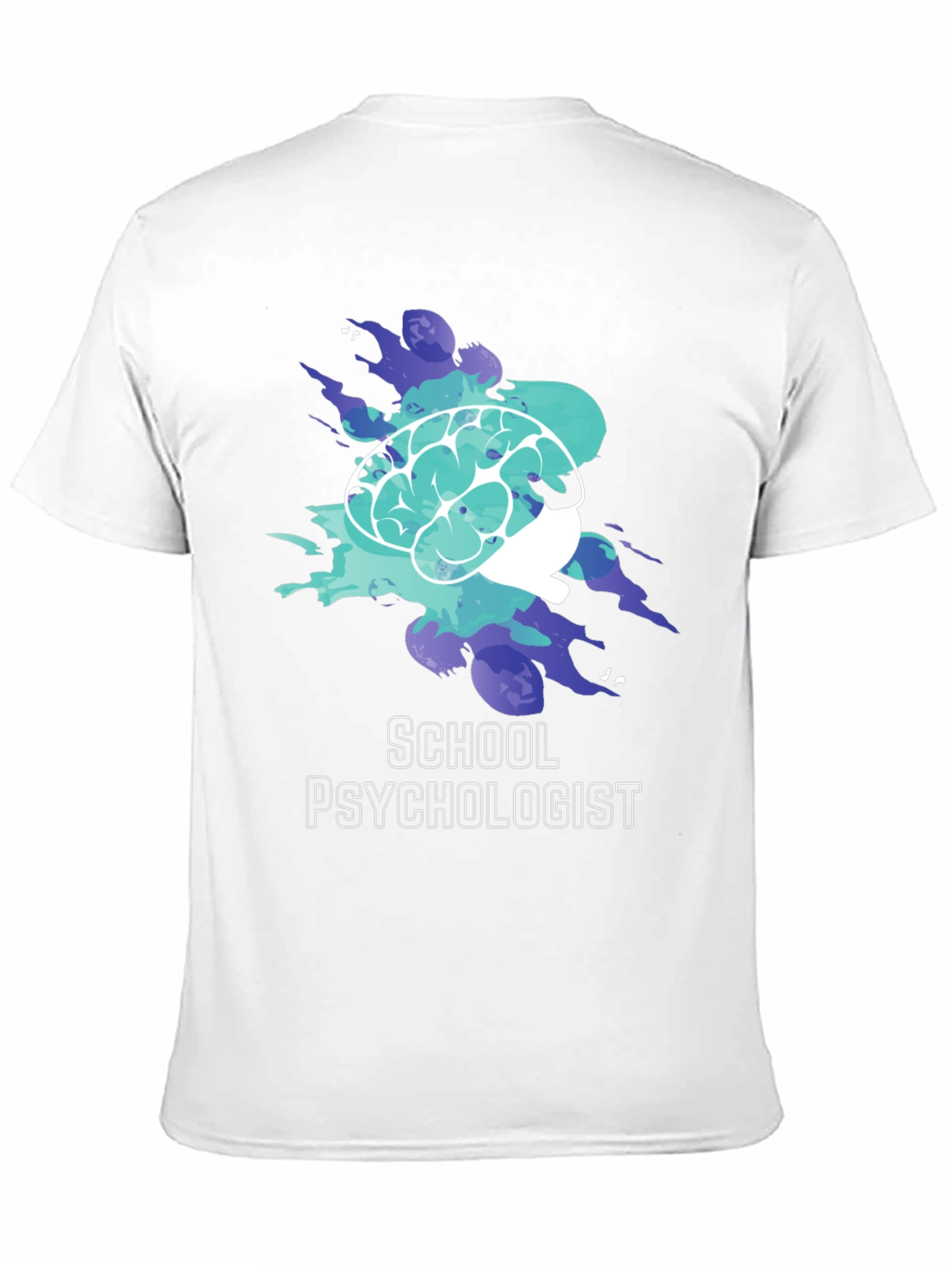 School Psychologist T-Shirt Brain Graphic Tee