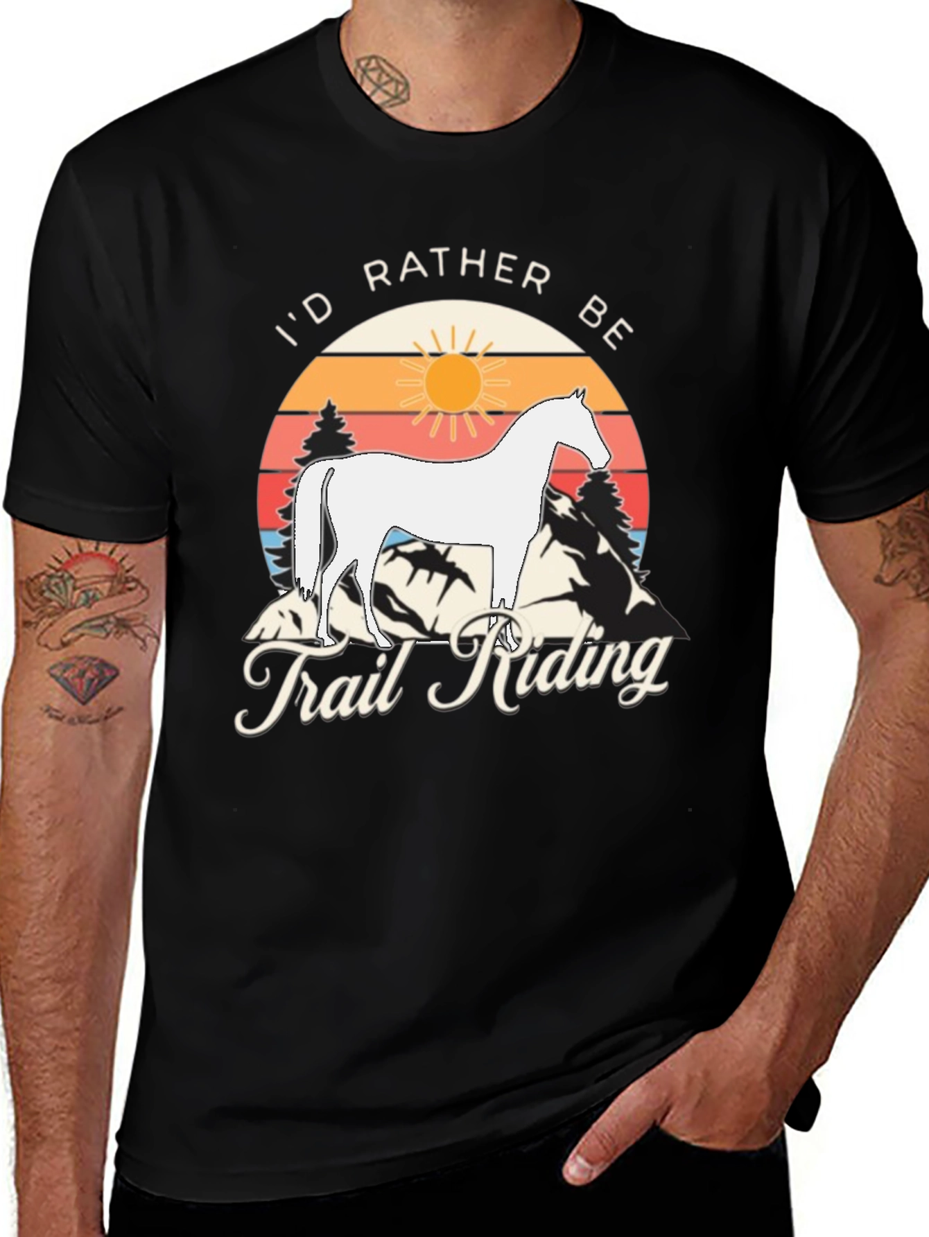 Id Rather Be Trail Riding T-Shirt