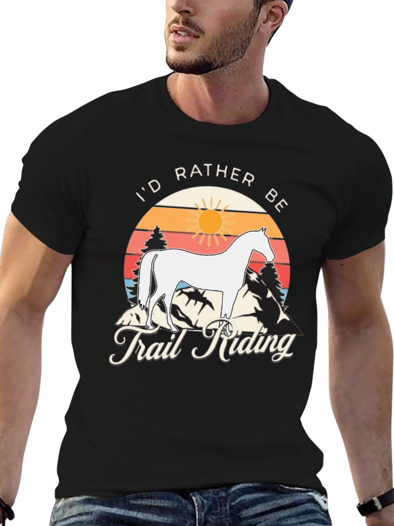 Id Rather Be Trail Riding T-Shirt