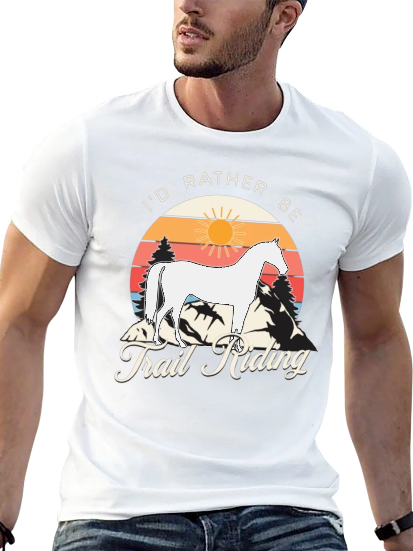 Id Rather Be Trail Riding T-Shirt