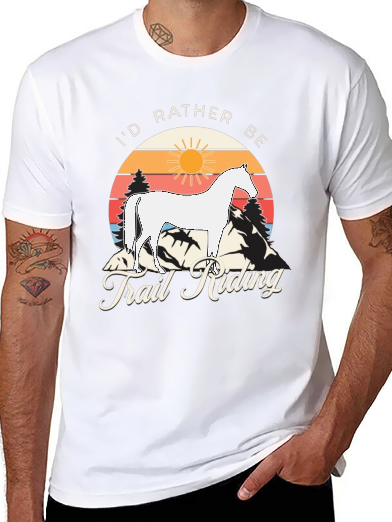 Id Rather Be Trail Riding T-Shirt