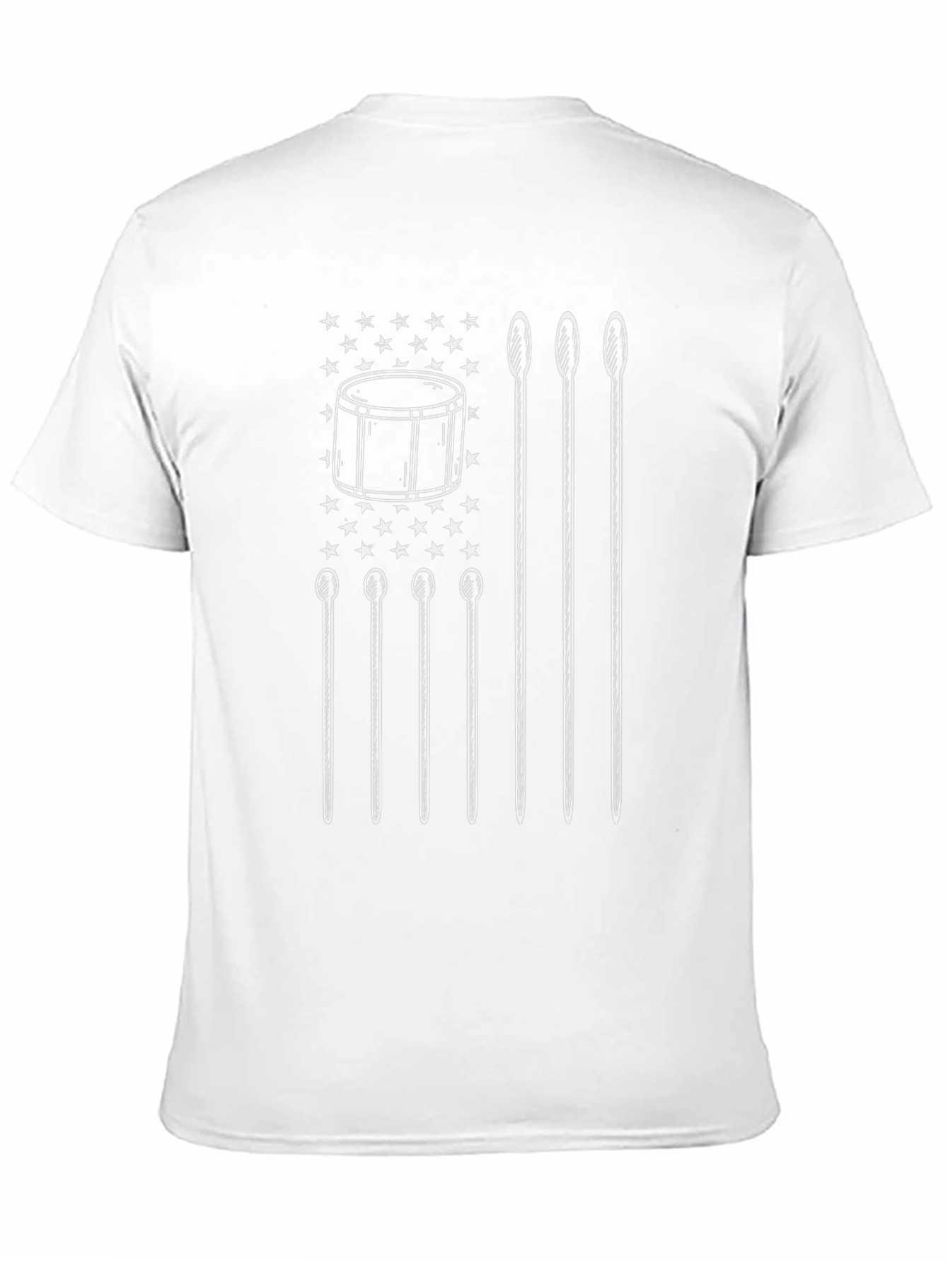 Drummer T-Shirt: American Flag Design